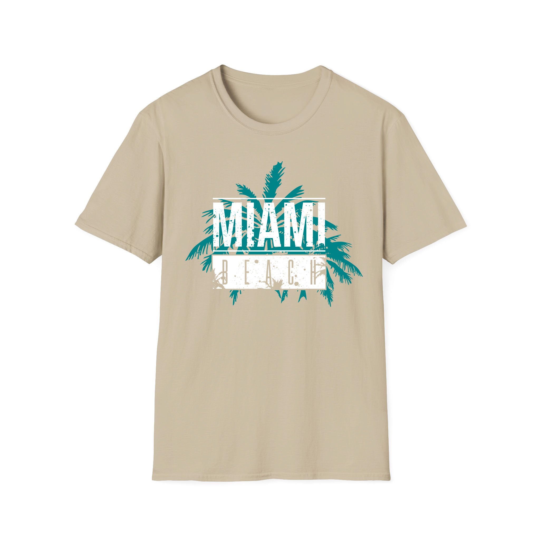 Summer unisex T-shirt Miami Beach White