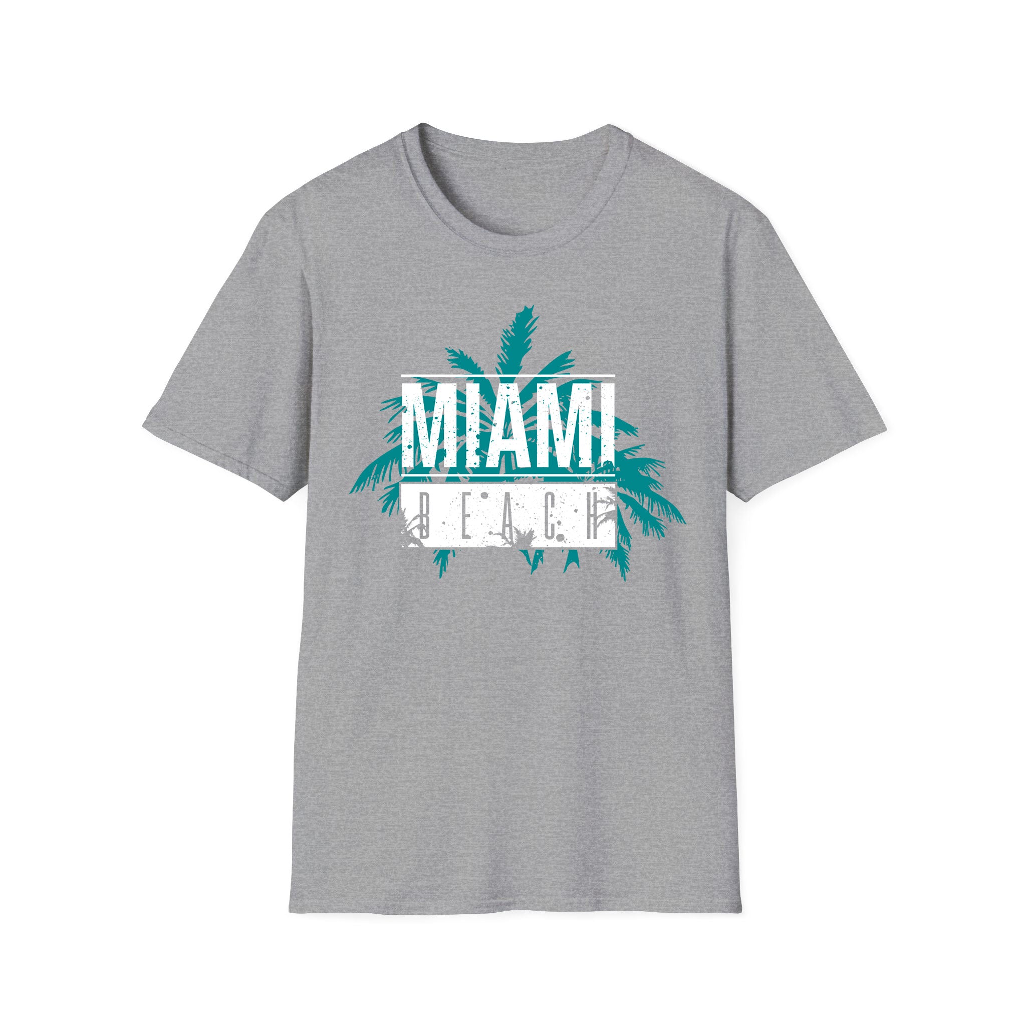 Summer unisex T-shirt Miami Beach White