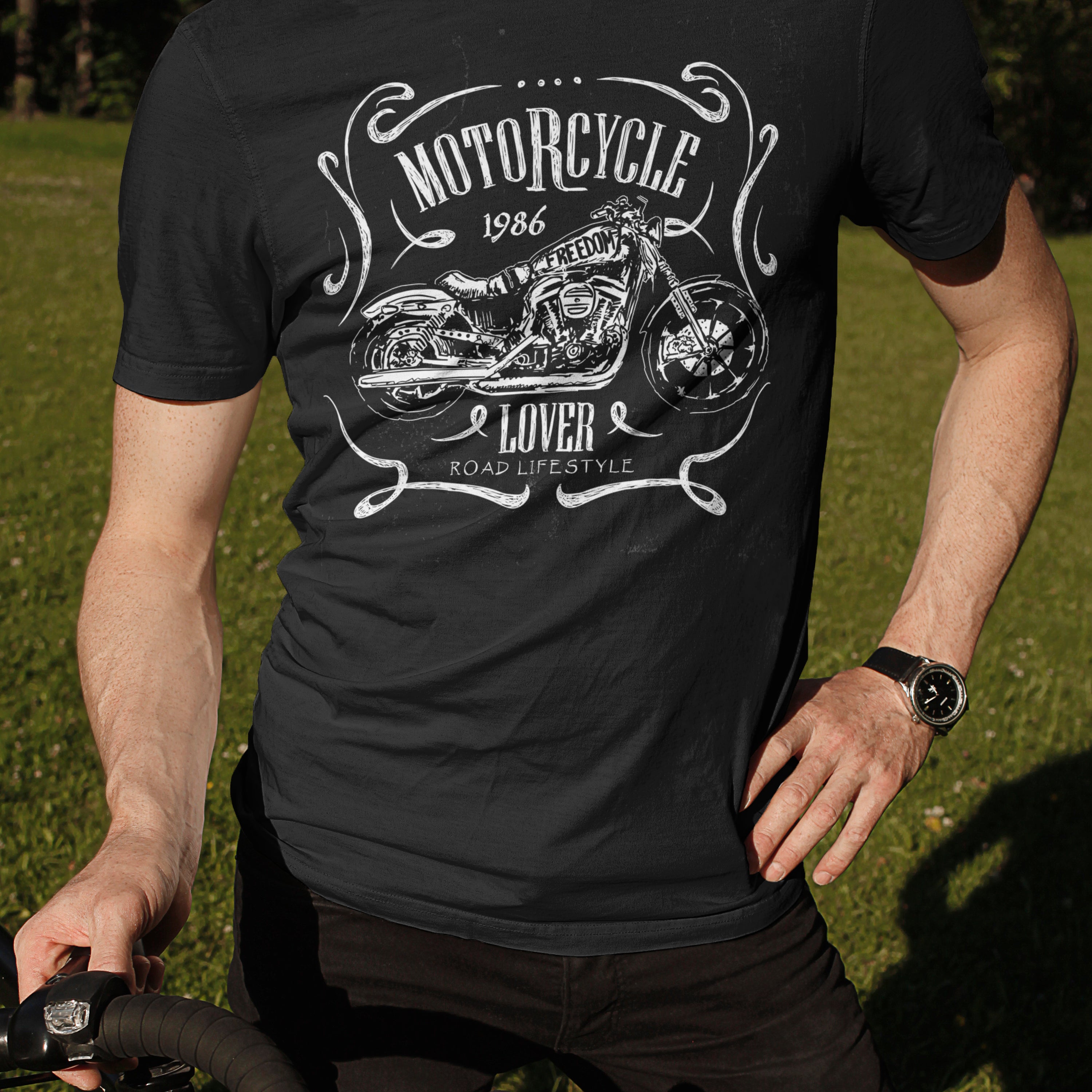 Motorcycle T-shirt Motorcycle Freedom