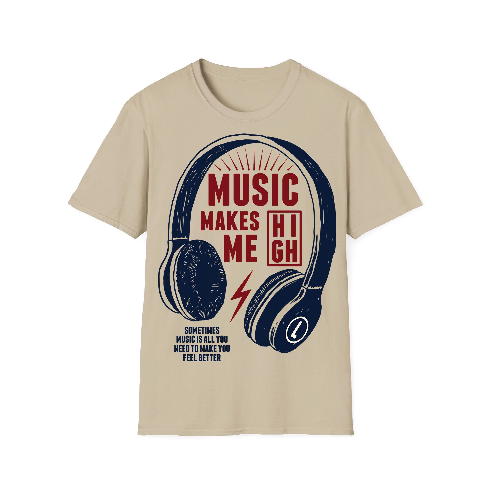 T-shirt unisexe Musique La musique me fait planer