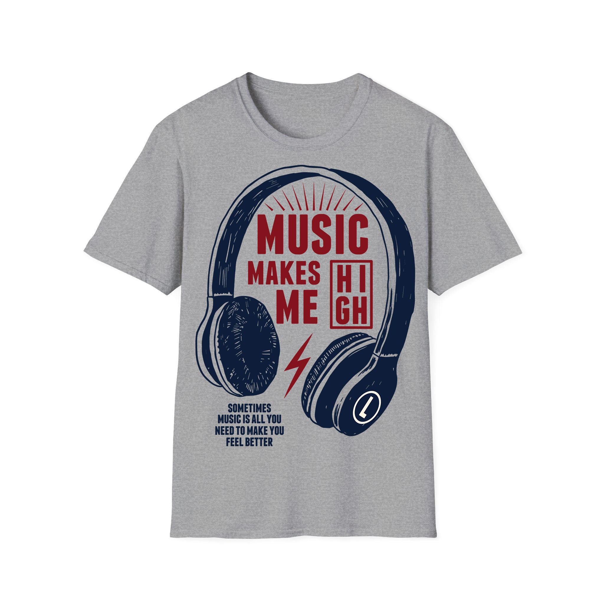 T-shirt unisexe Musique La musique me fait planer