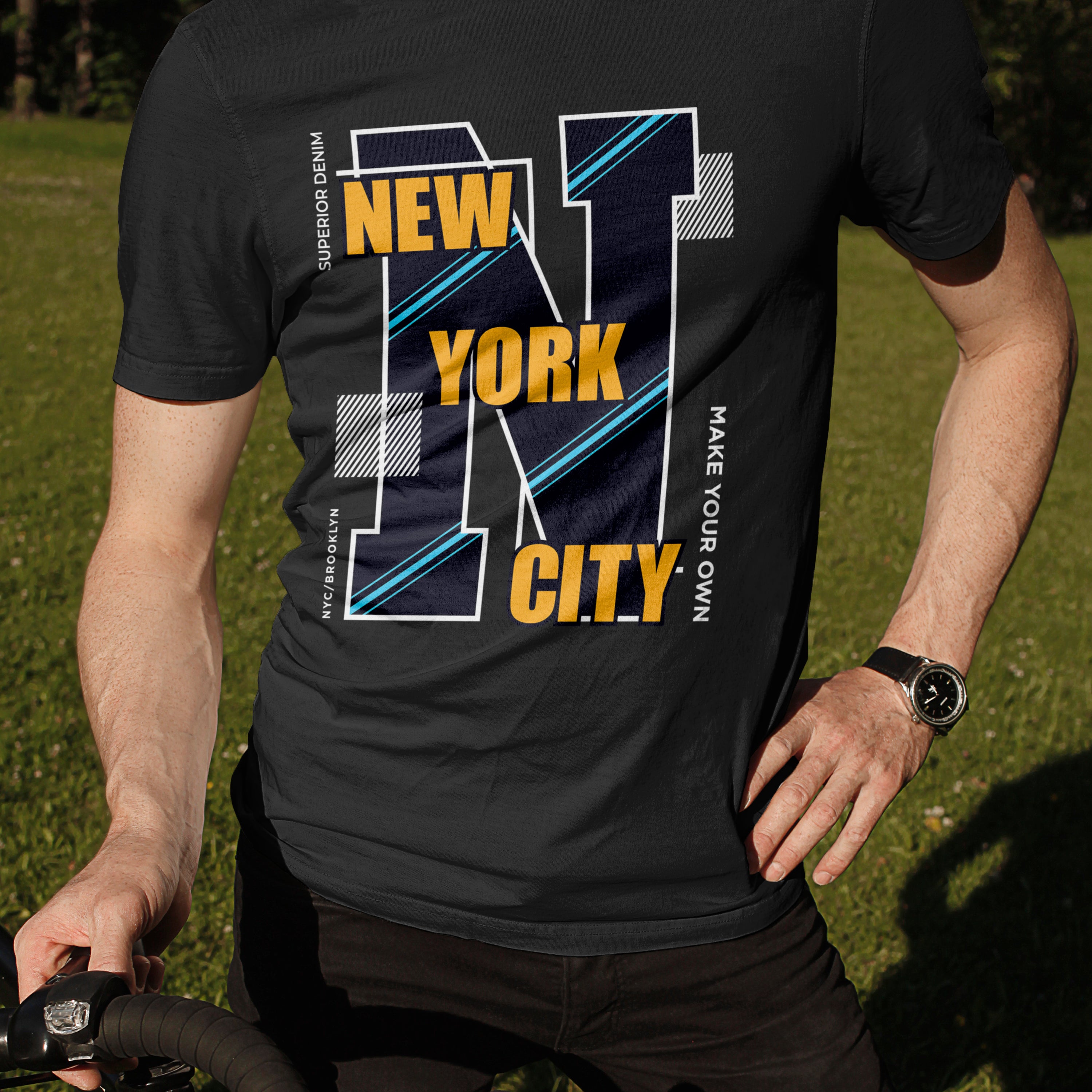 New York Unisex Tshirt Mahrattan Queens