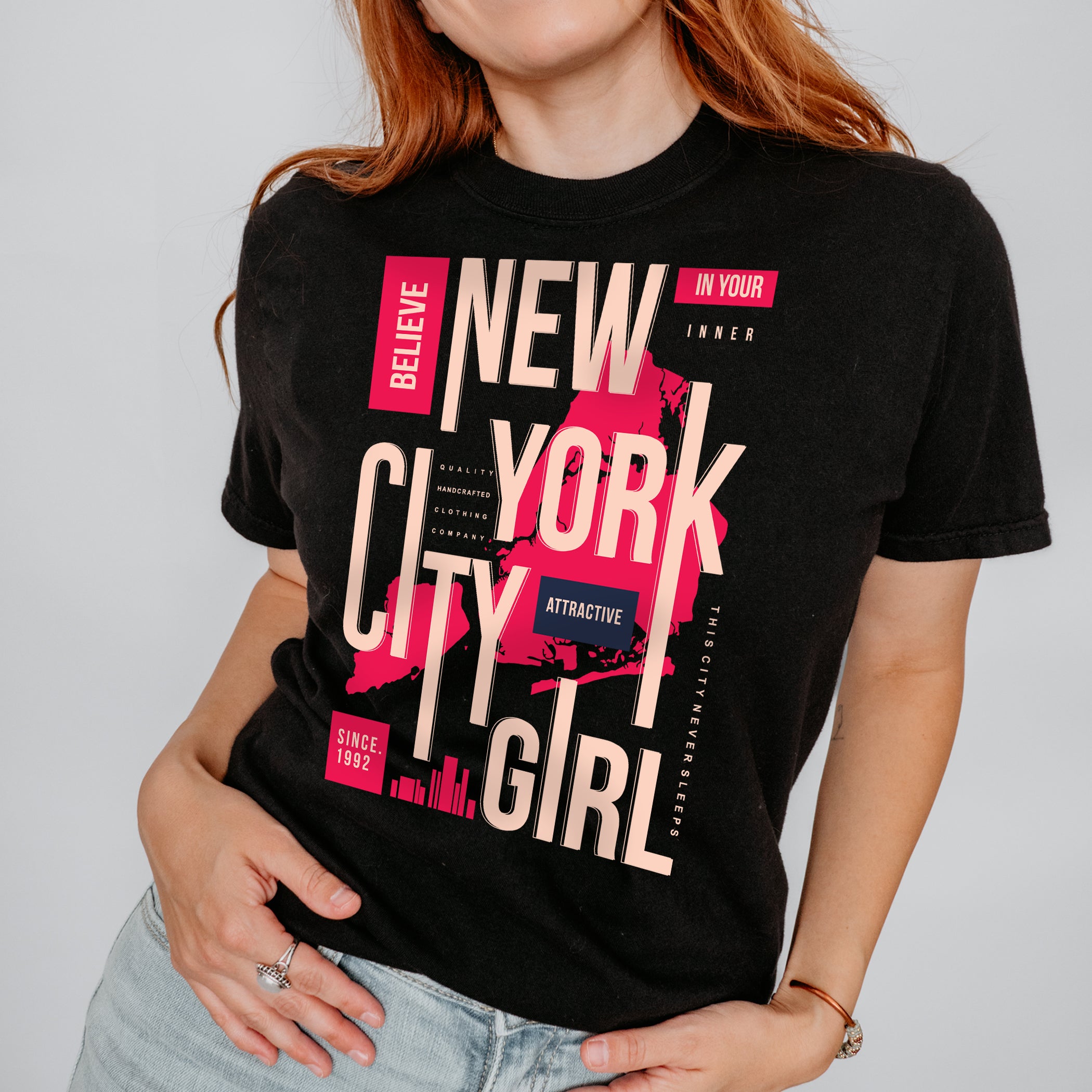 New York Unisex Tshirt NYC Girl