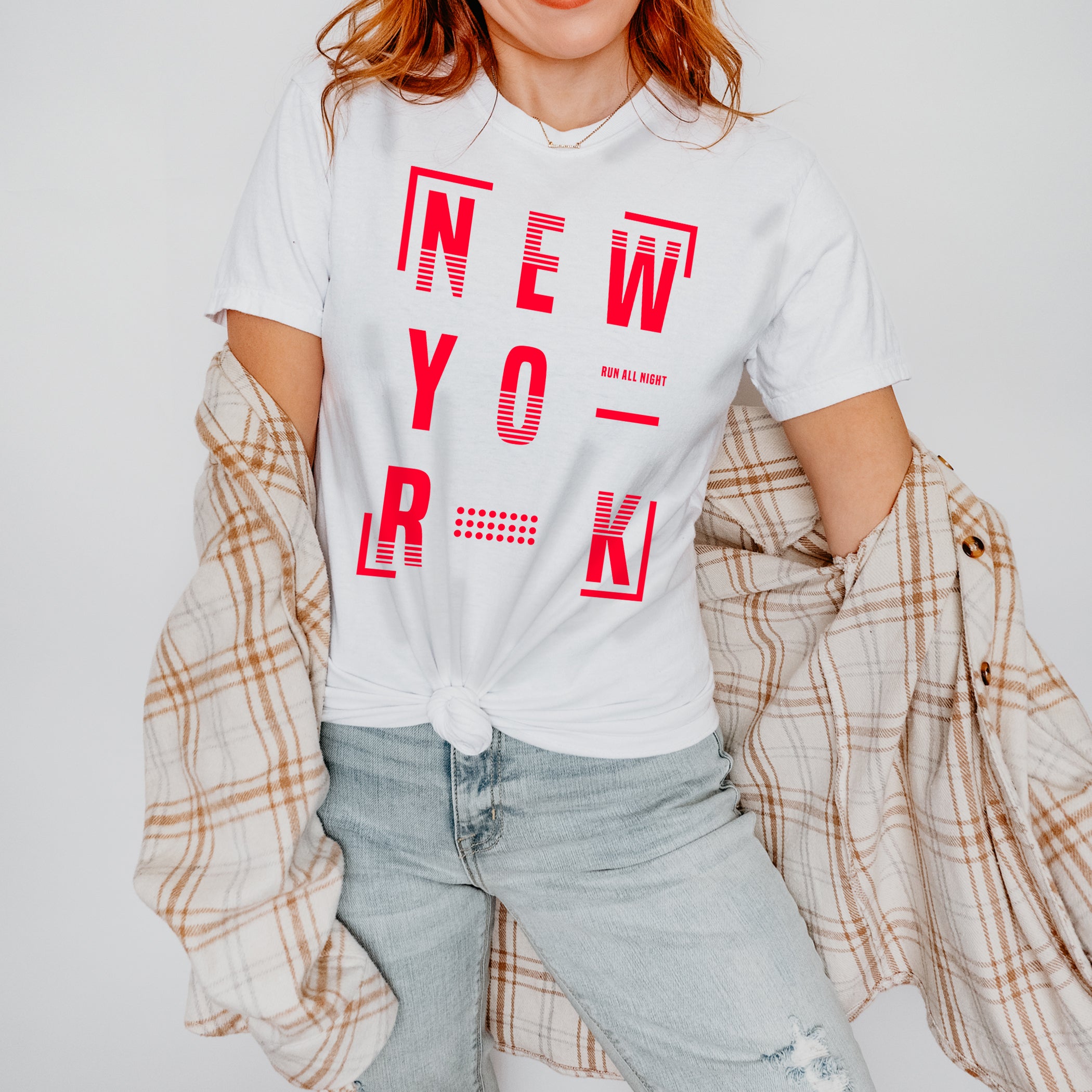 New York Unisex Tshirt NY Run All Night