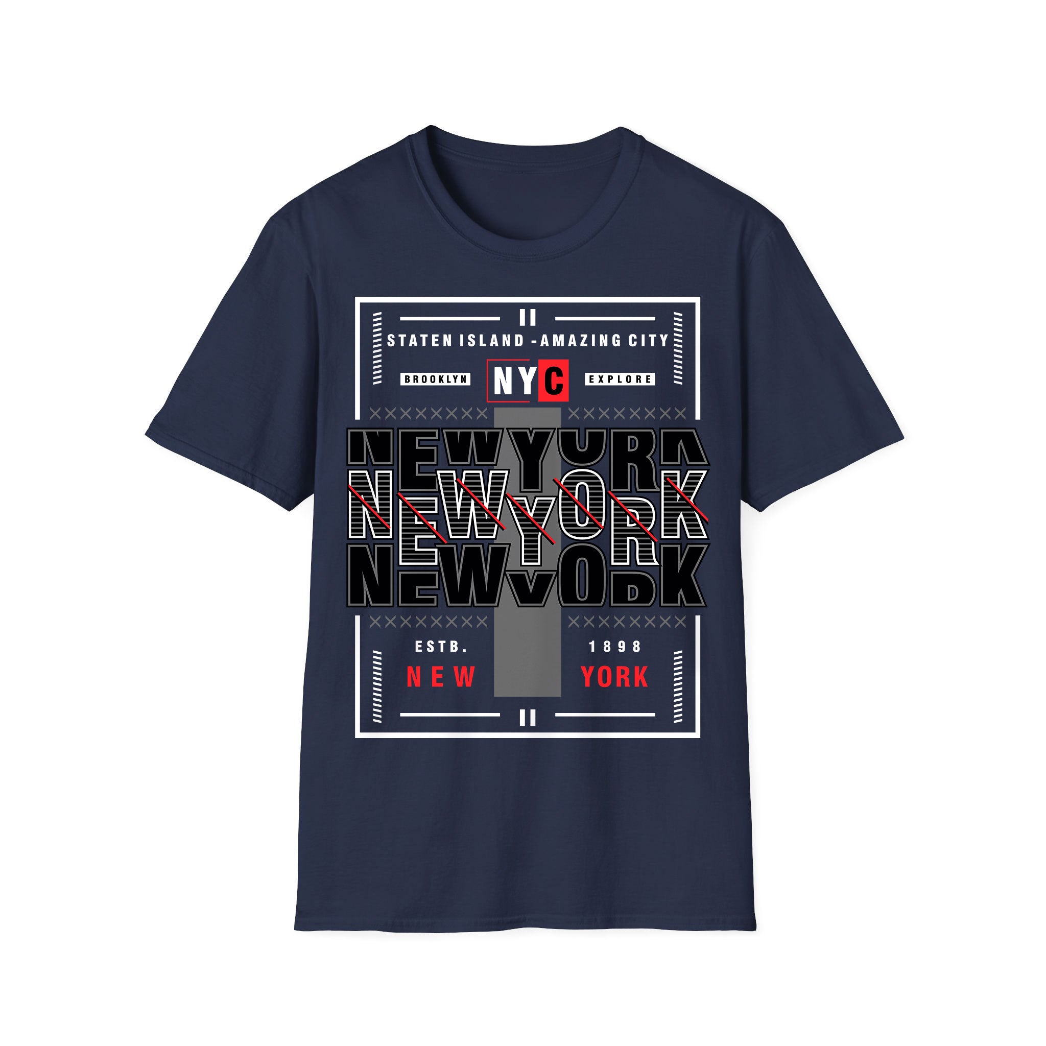 New York Unisex Tshirt NY Brooklyn Explore