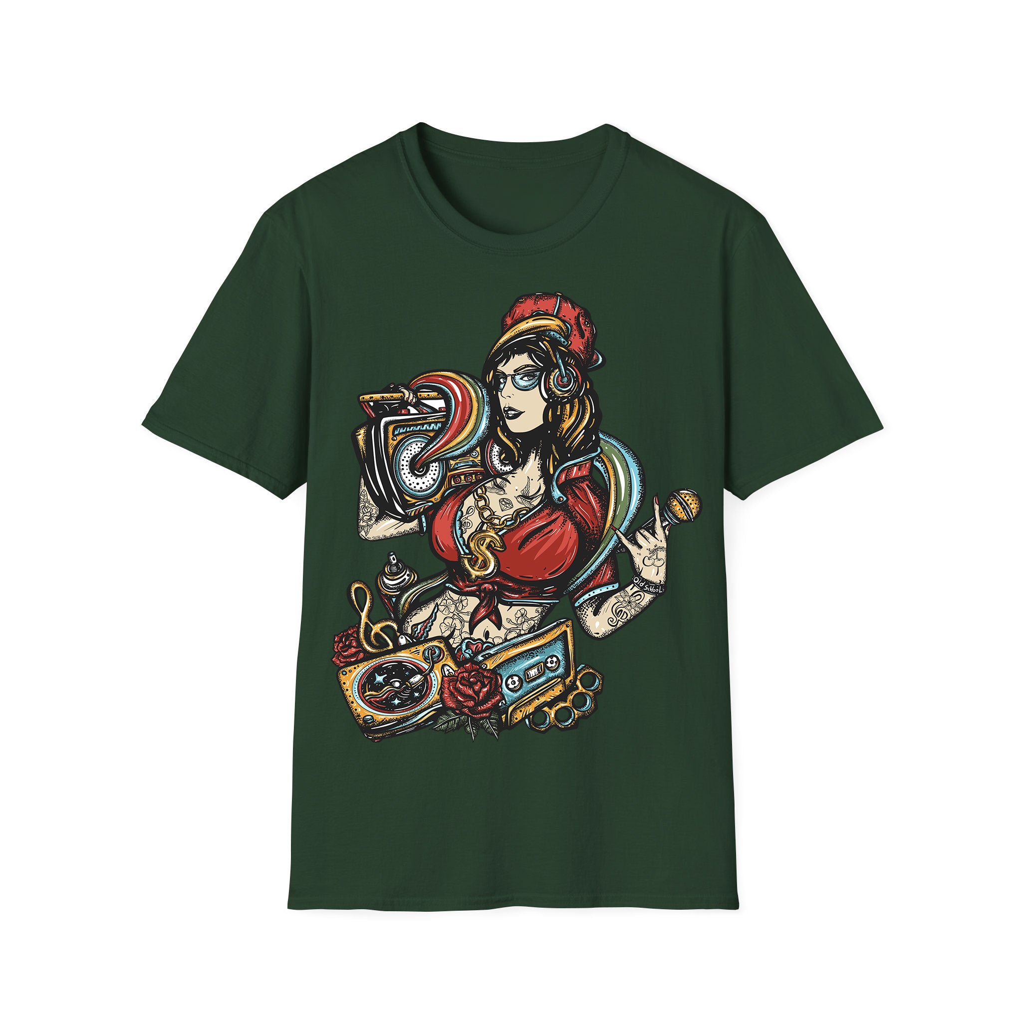 Music unisex T-shirt Old School Girl