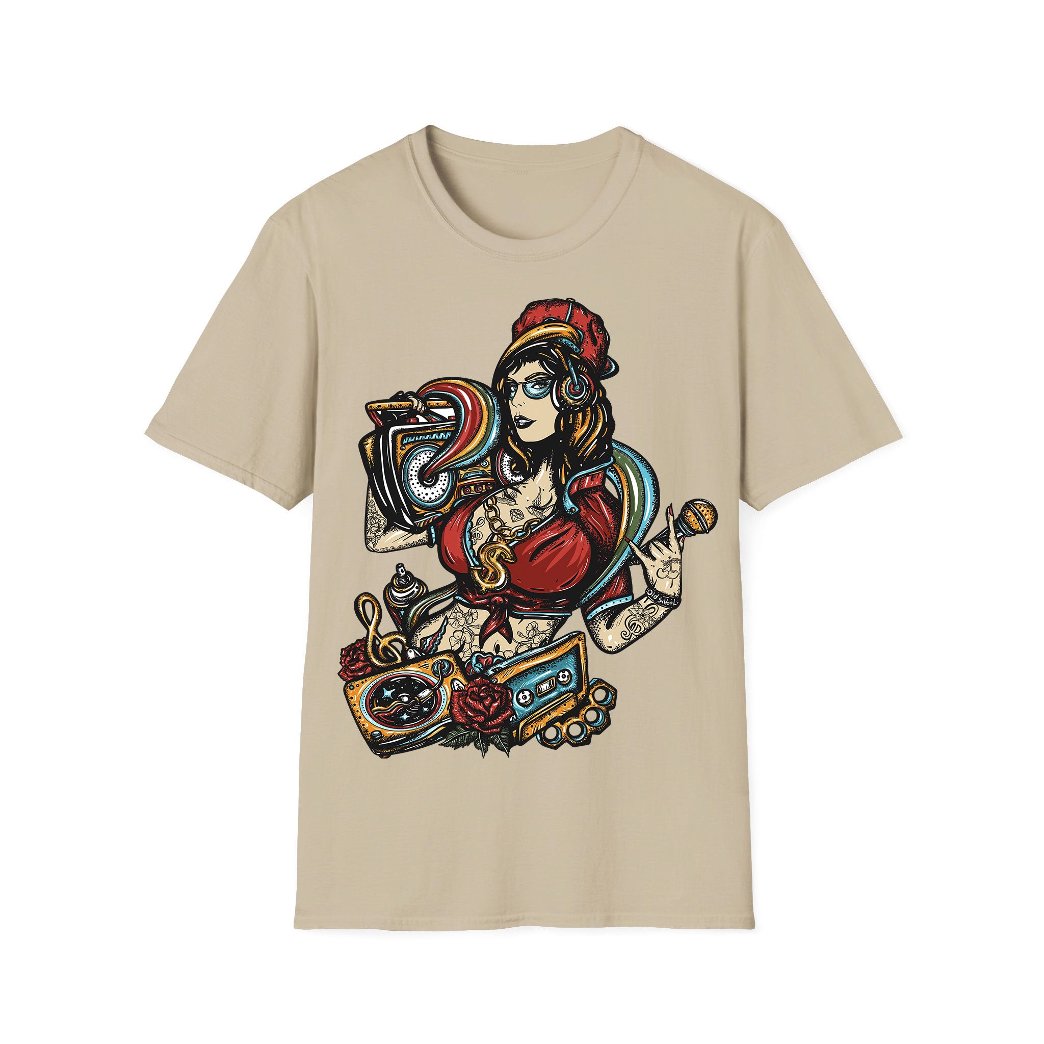 Music unisex T-shirt Old School Girl