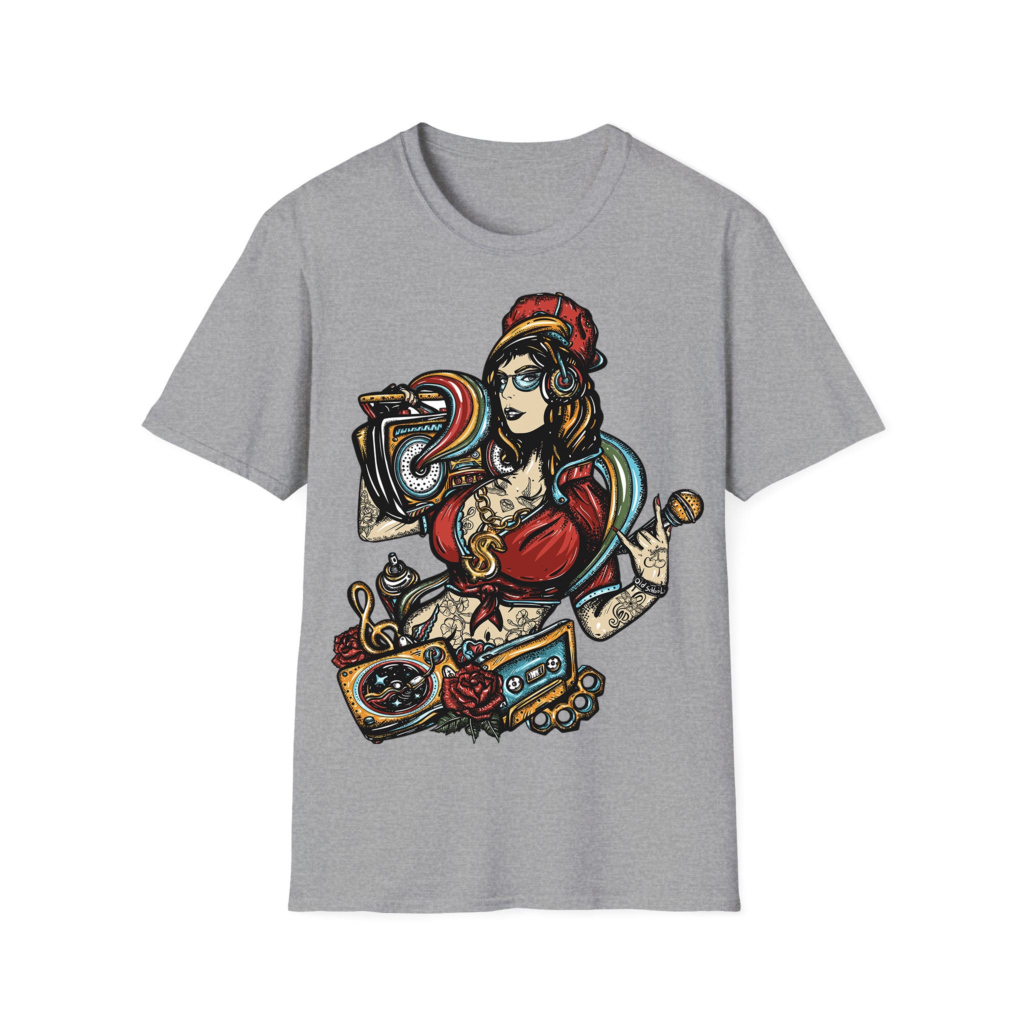 Music unisex T-shirt Old School Girl