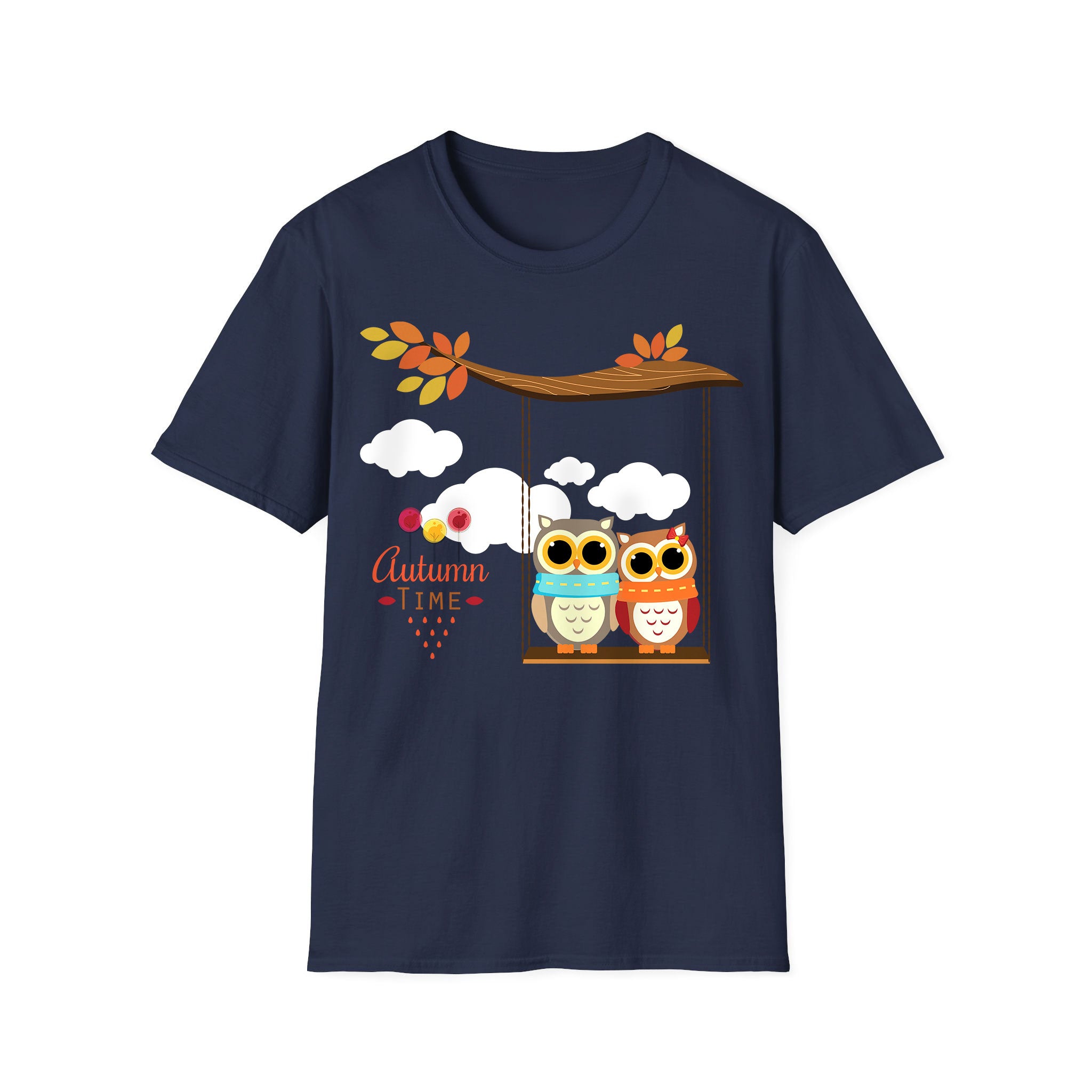 Autumn T-shirt Owls In Love with Autumn