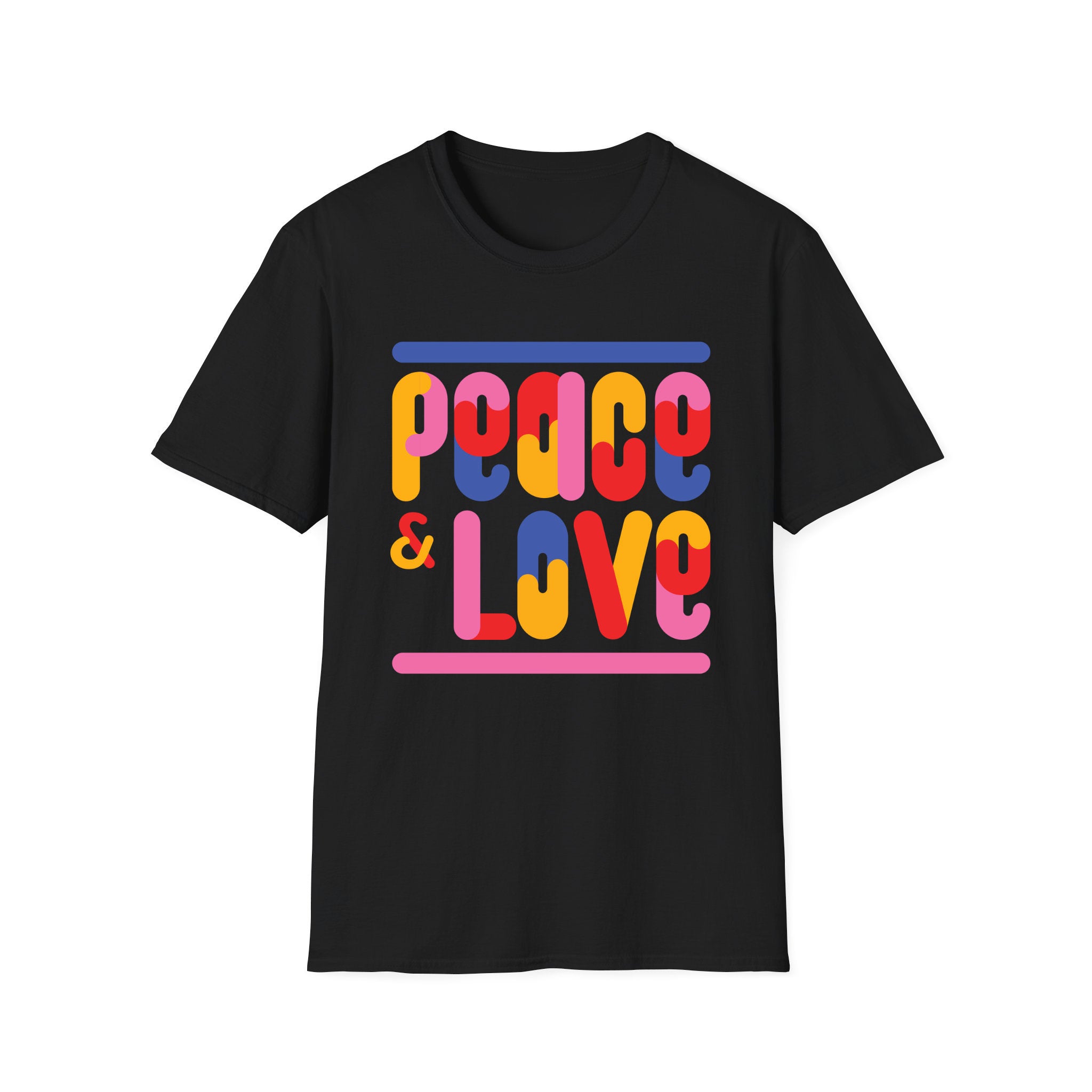 Quote T-shirt Peace & Love