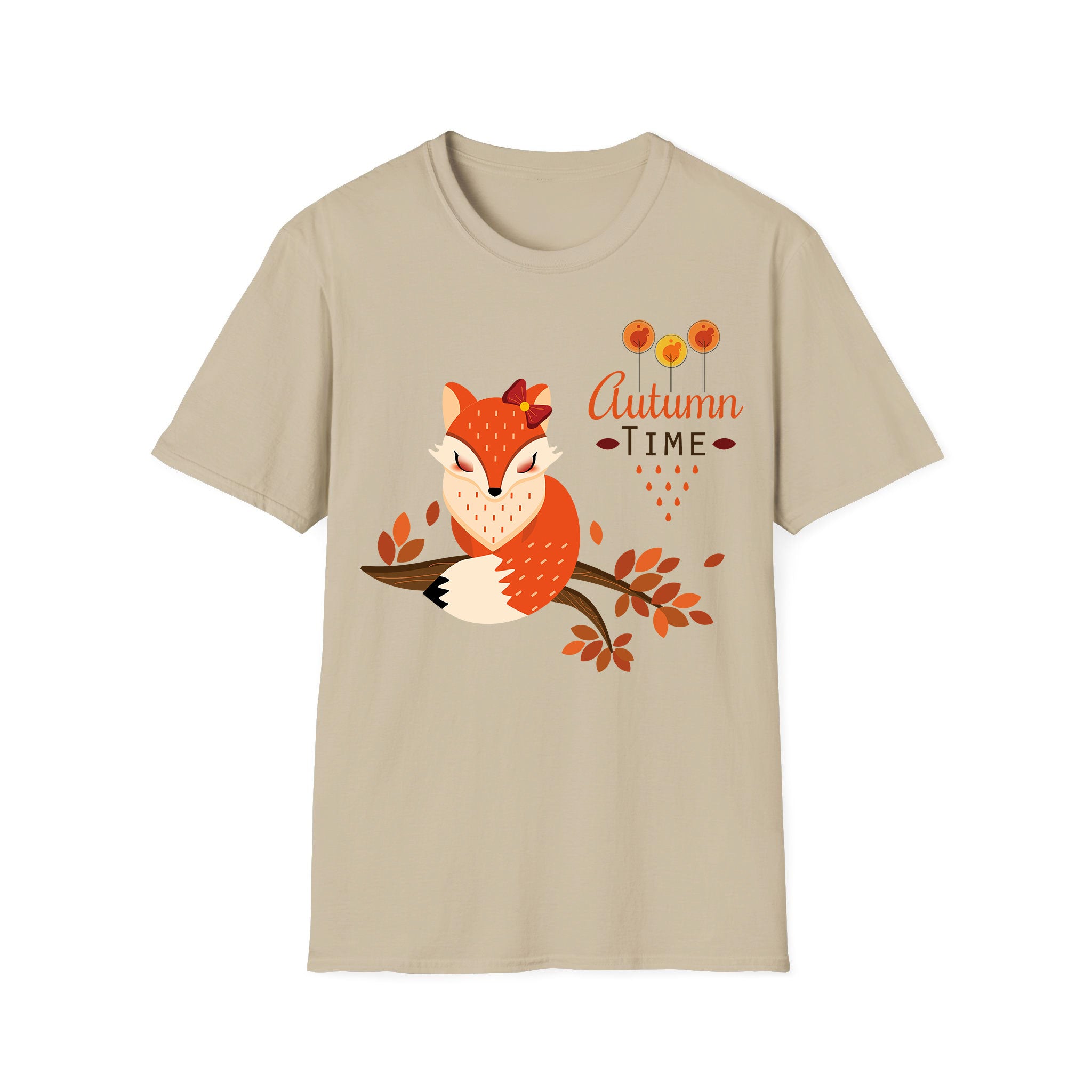 T-shirt d'automne Pretty Foxy Autumn Time