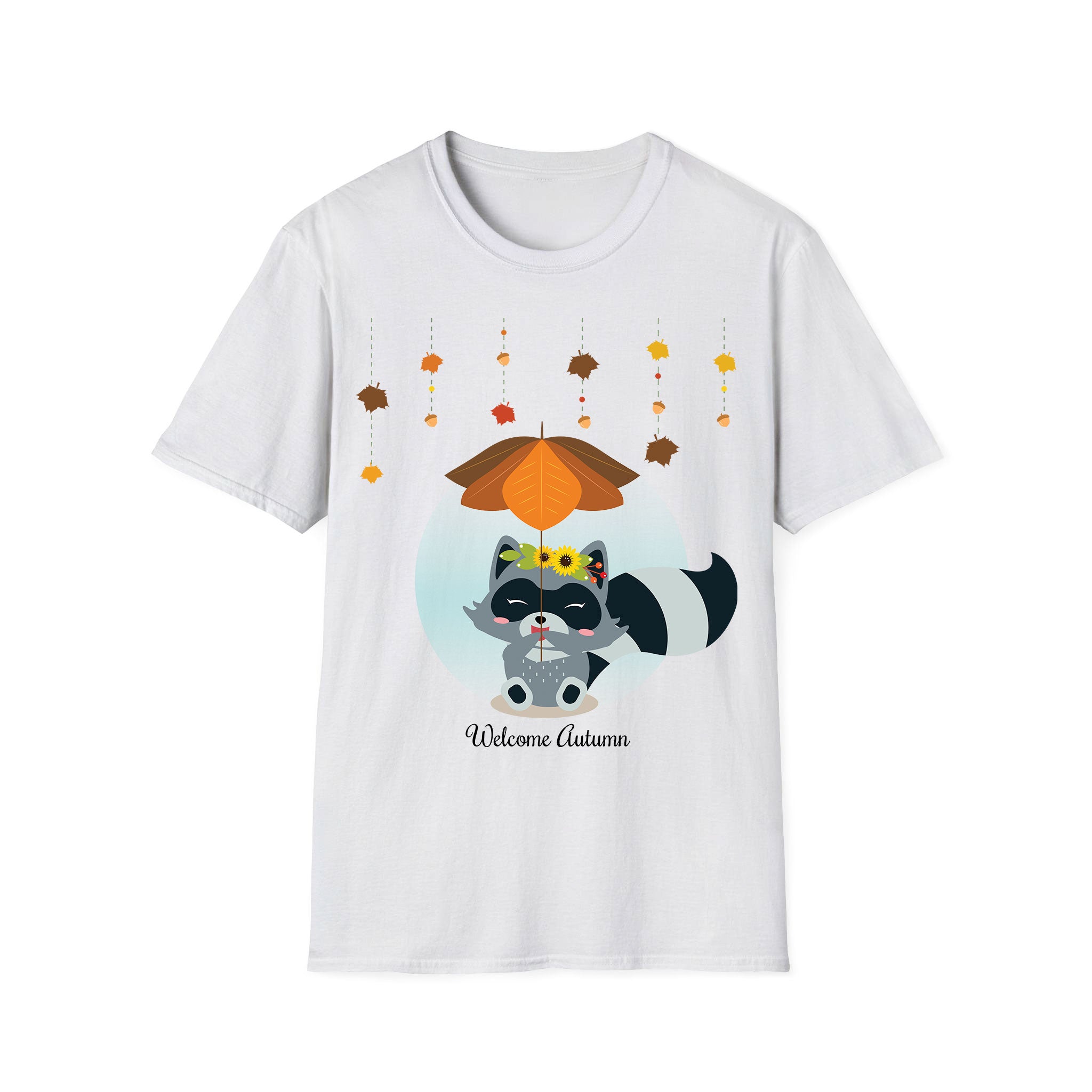 Autumn T-shirt Pretty Racoon Autumn