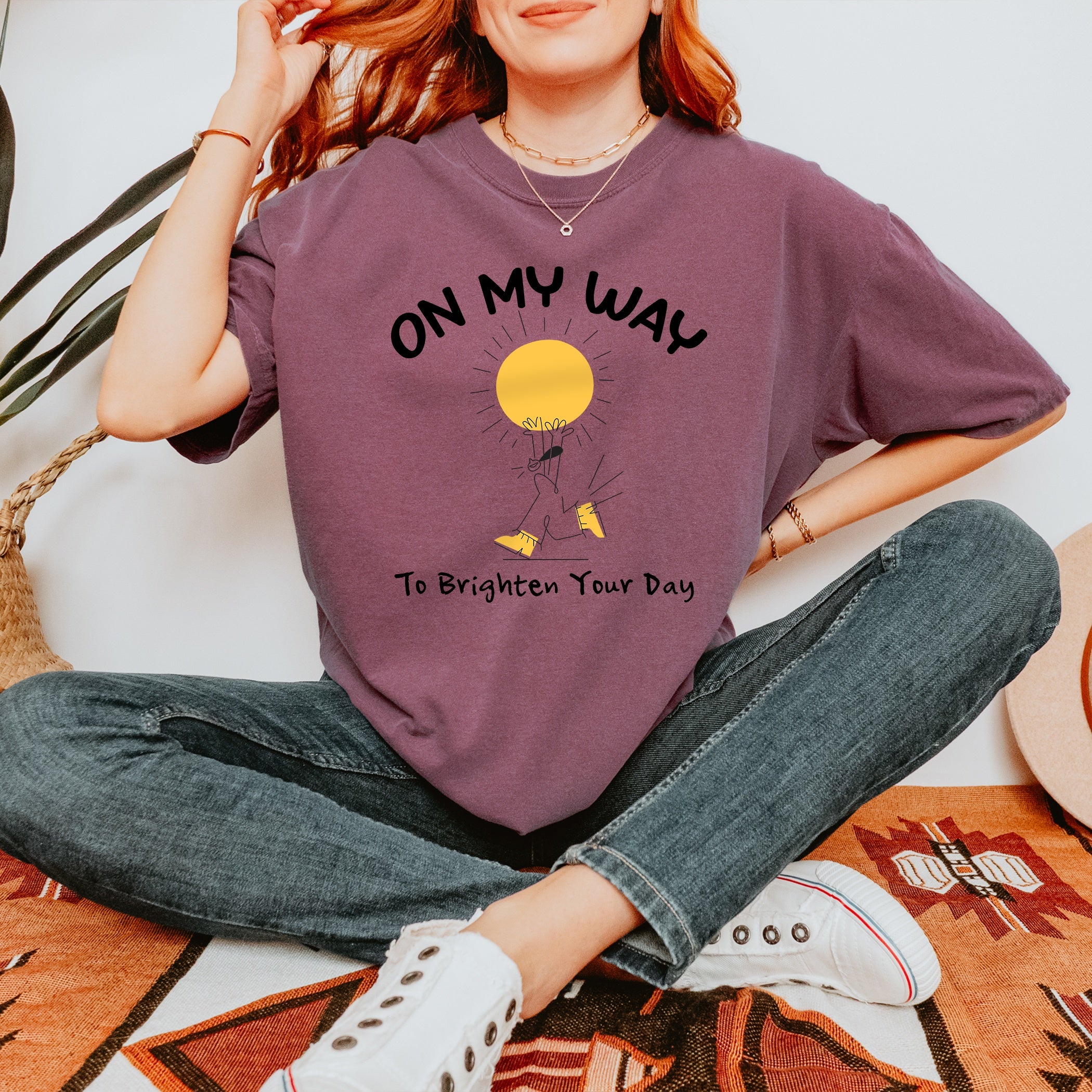 Quote T-shirt Brighten your day