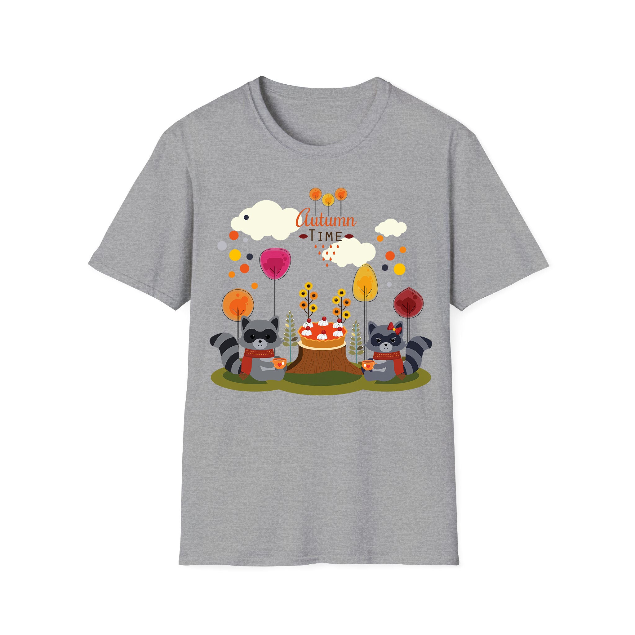 Autumn T-shirt Raccoon Autumn Time