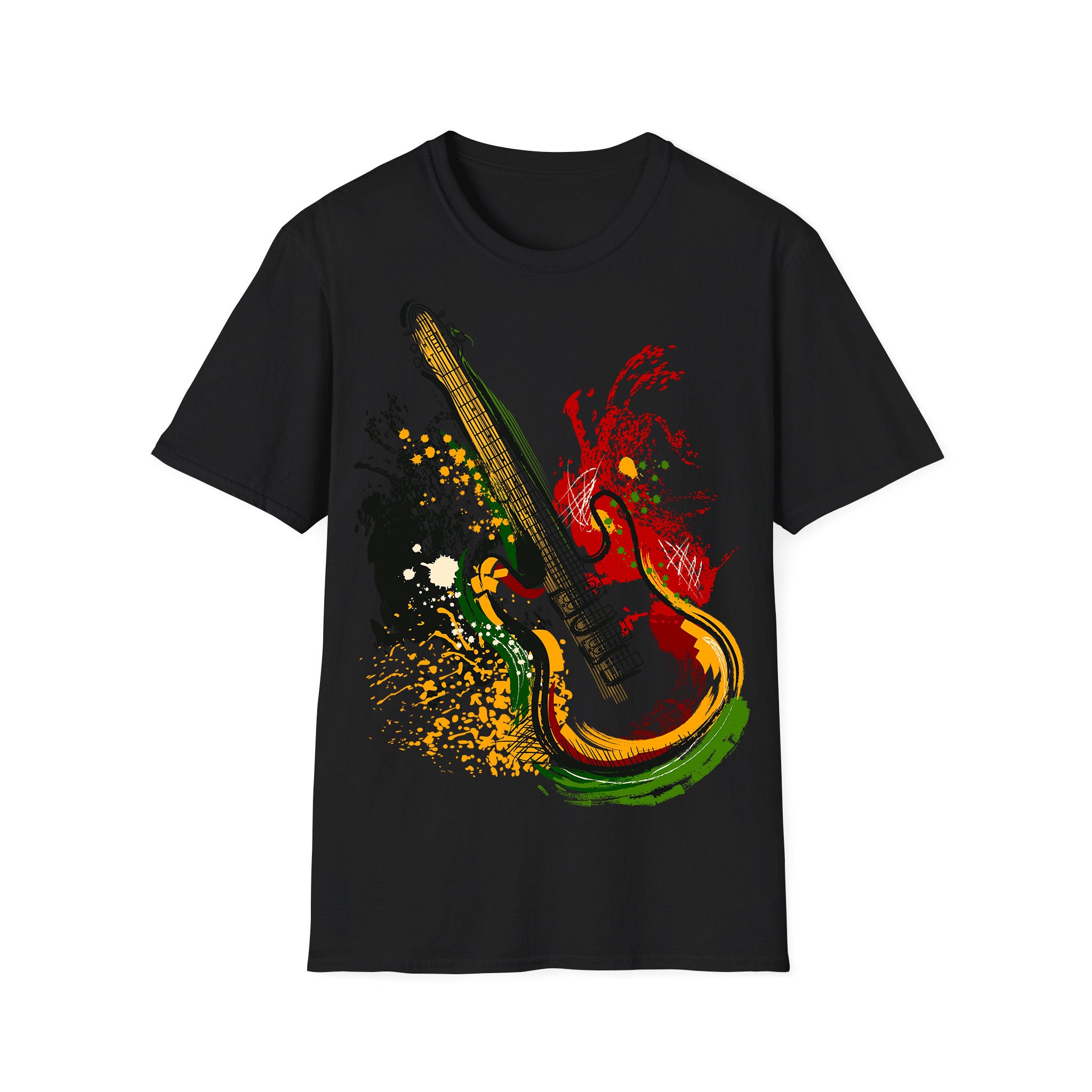 Musique T-shirt unisexe Reggae Guitare