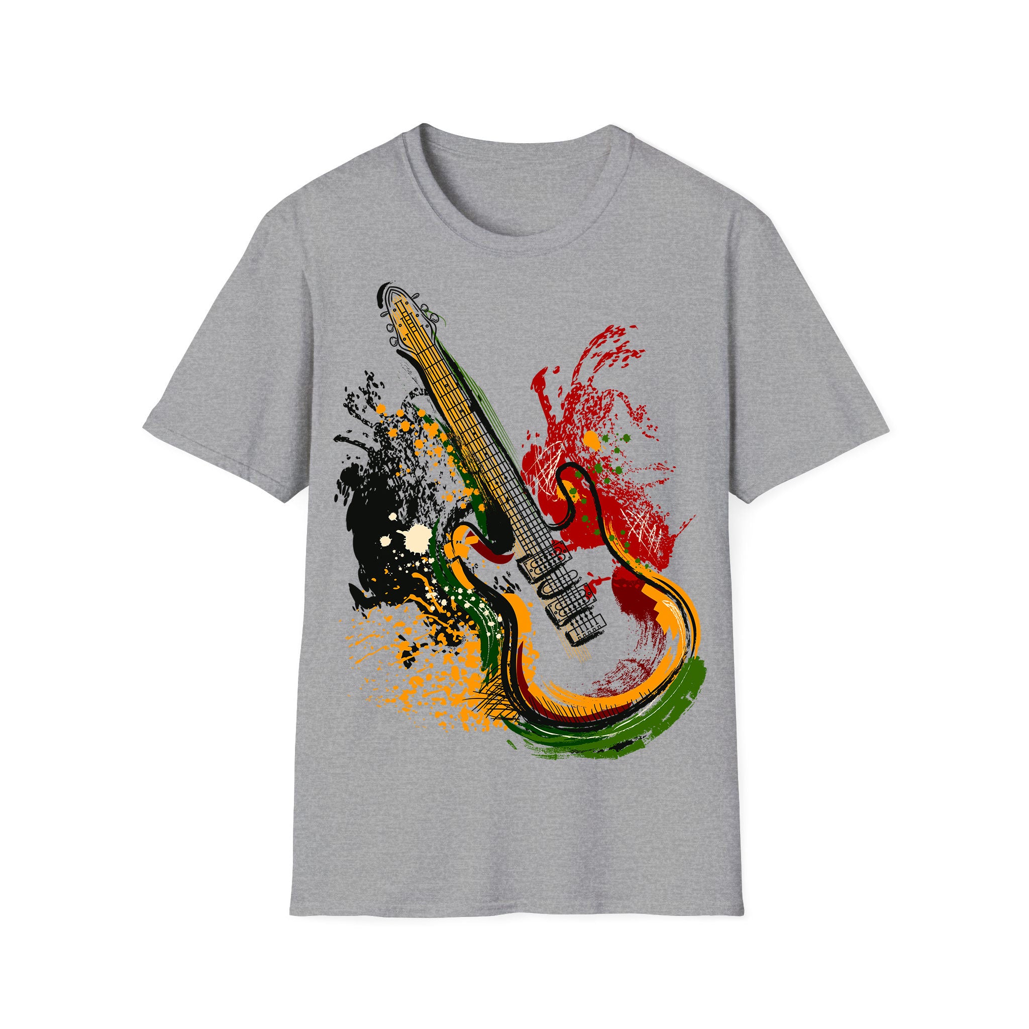 Musique T-shirt unisexe Reggae Guitare