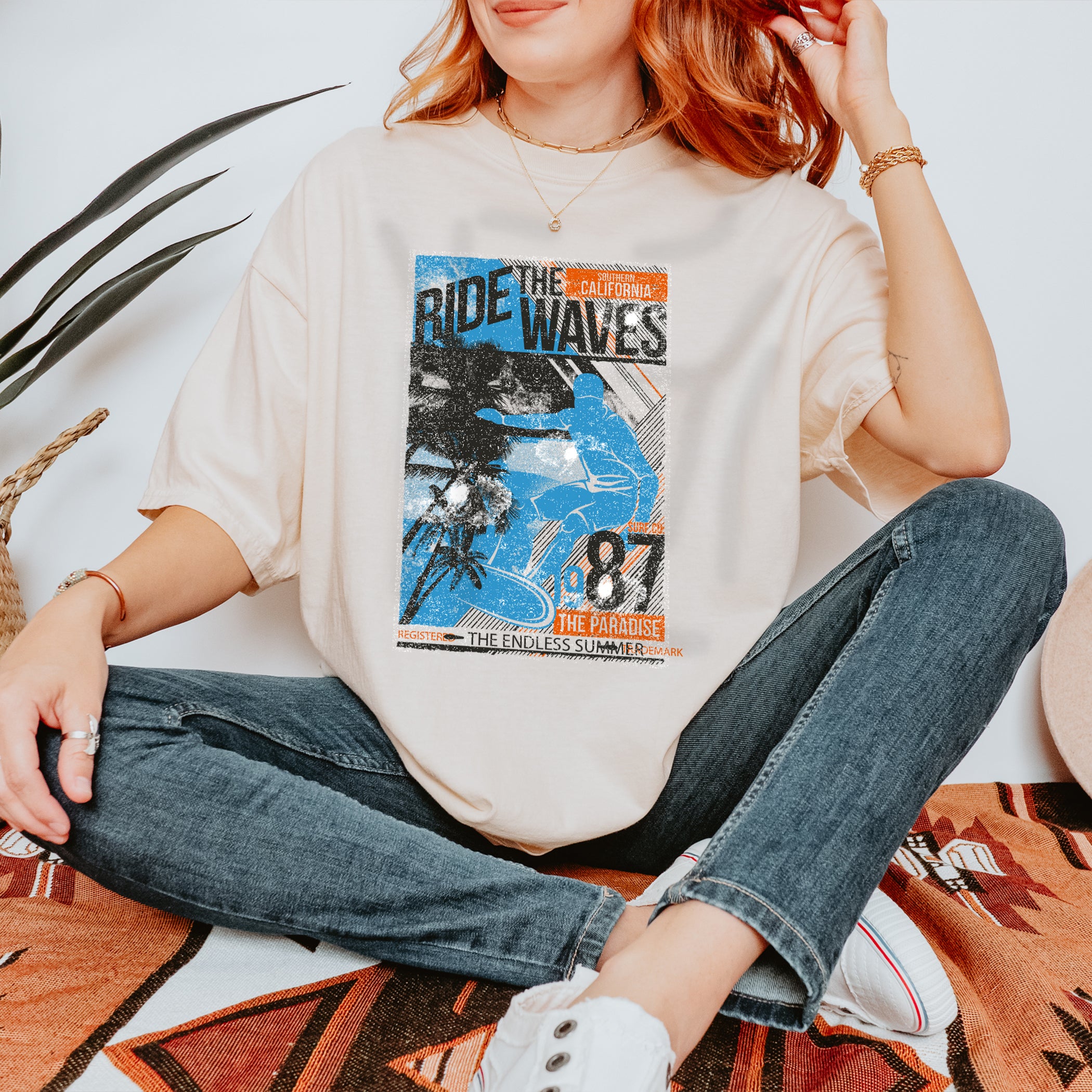 Summer unisex T-shirt Ride The Waves