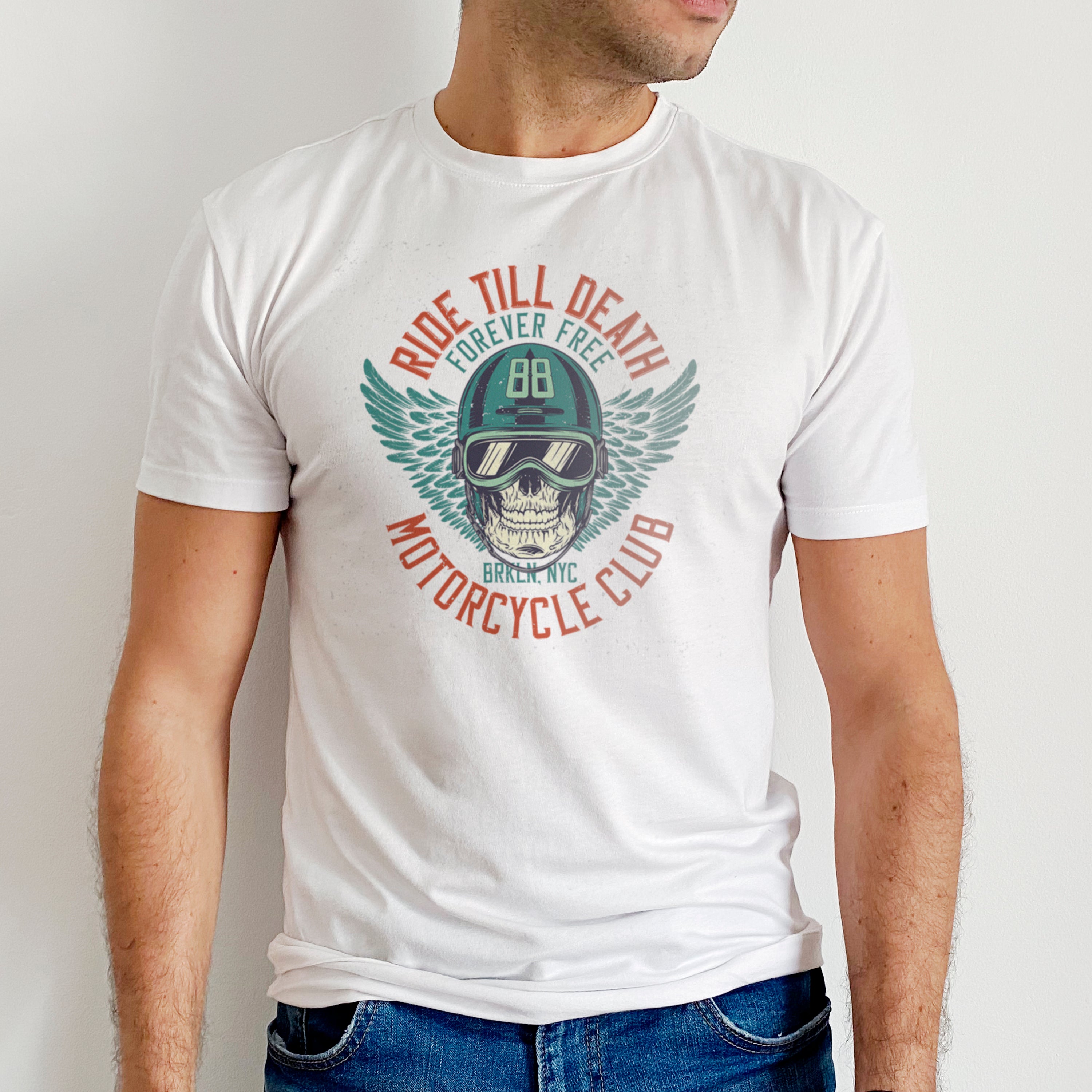 Motorcycle T-shirt Ride Till Death