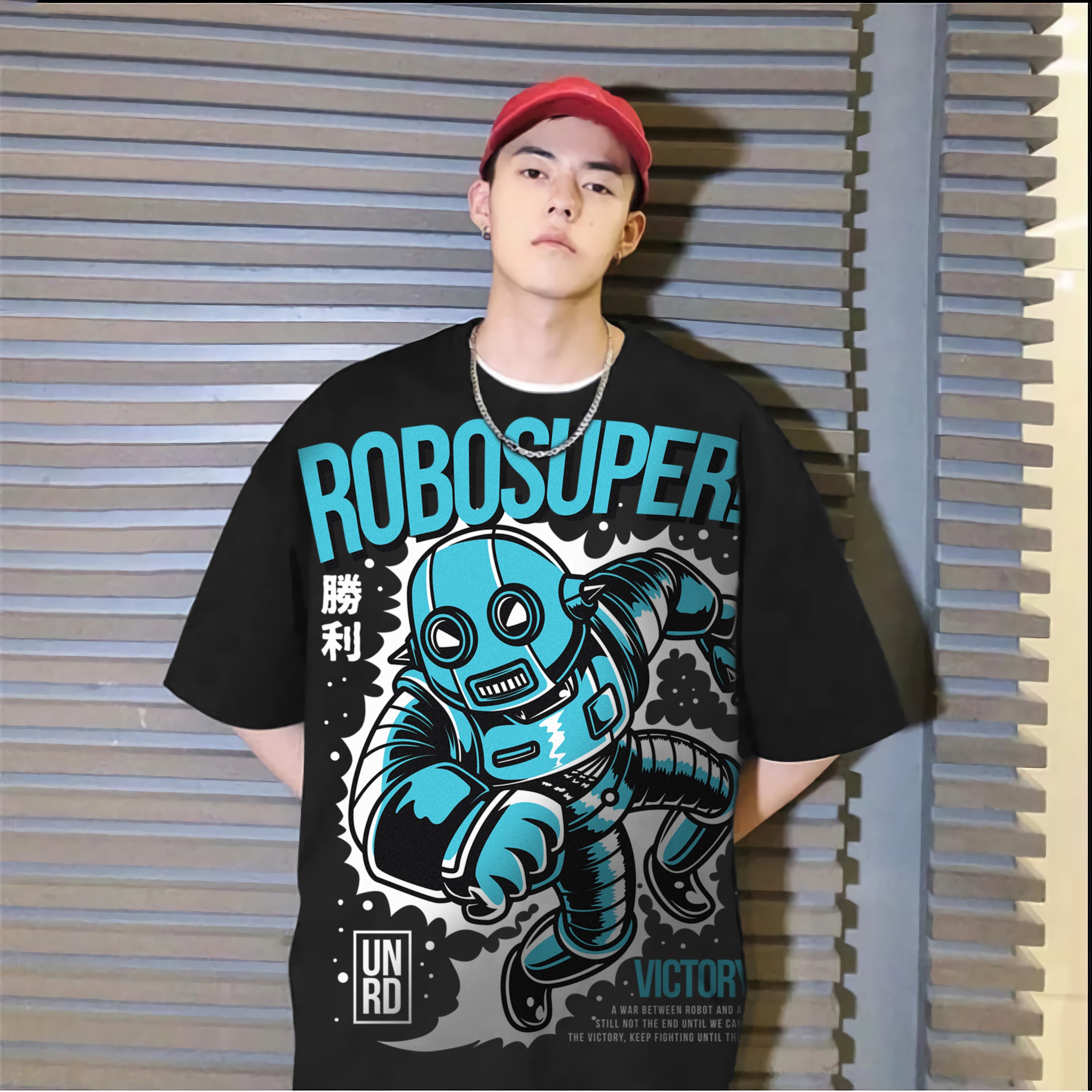 Oversize graphic T-shirt Robosuper