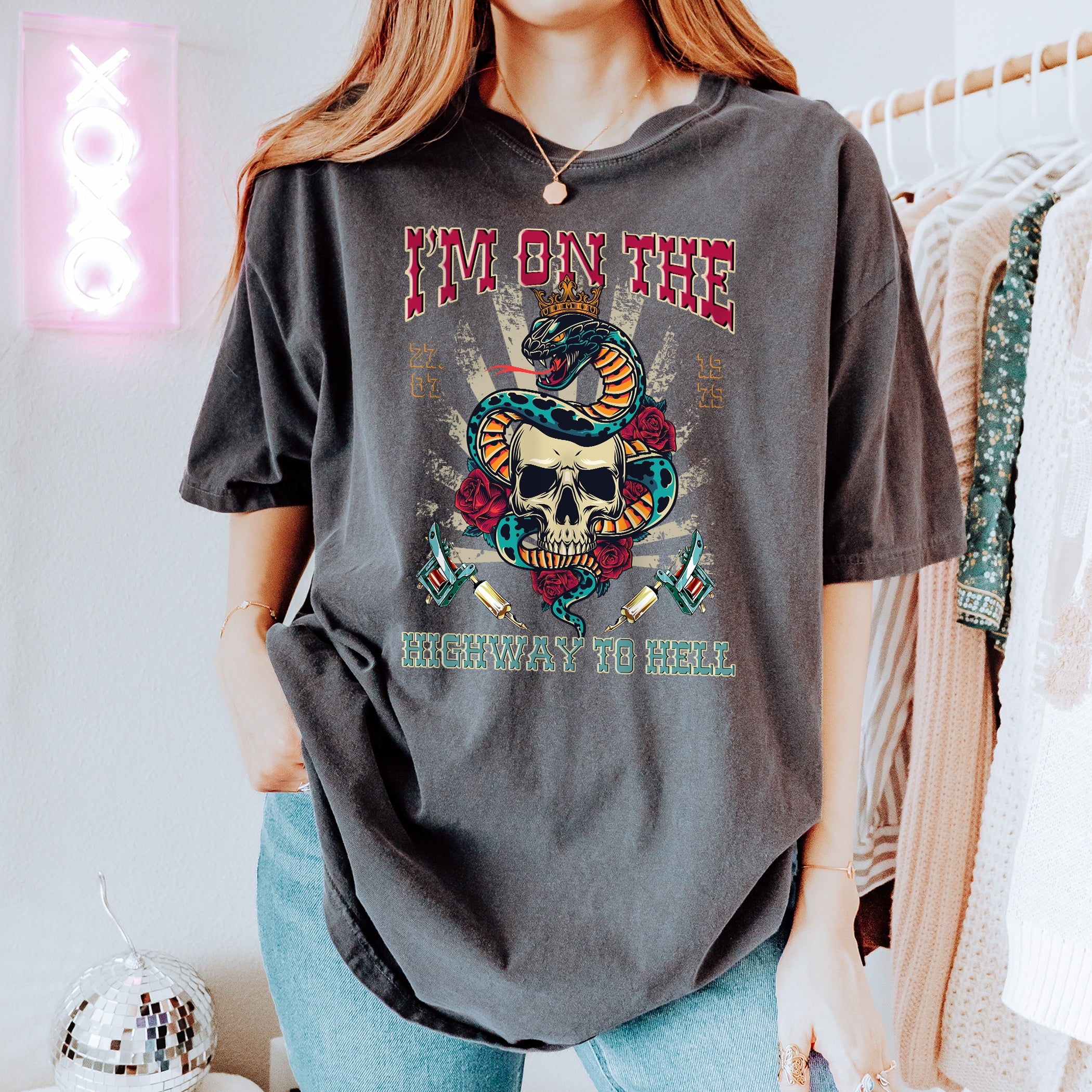 Rock T-shirt High way to hell