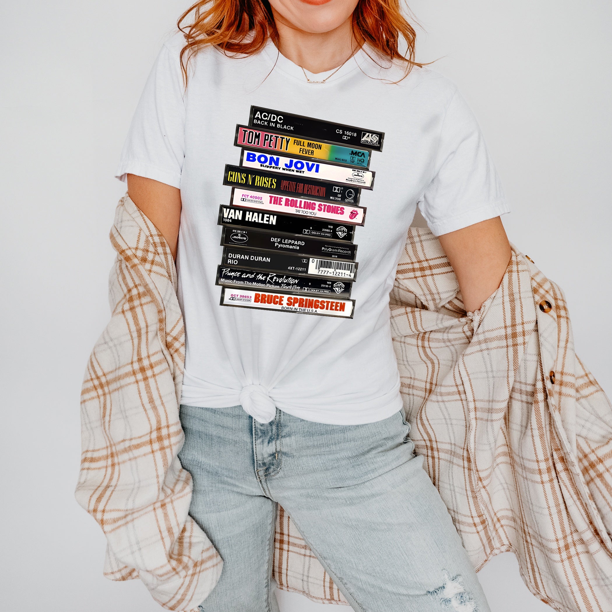 Music T-shirt Rock cassettes