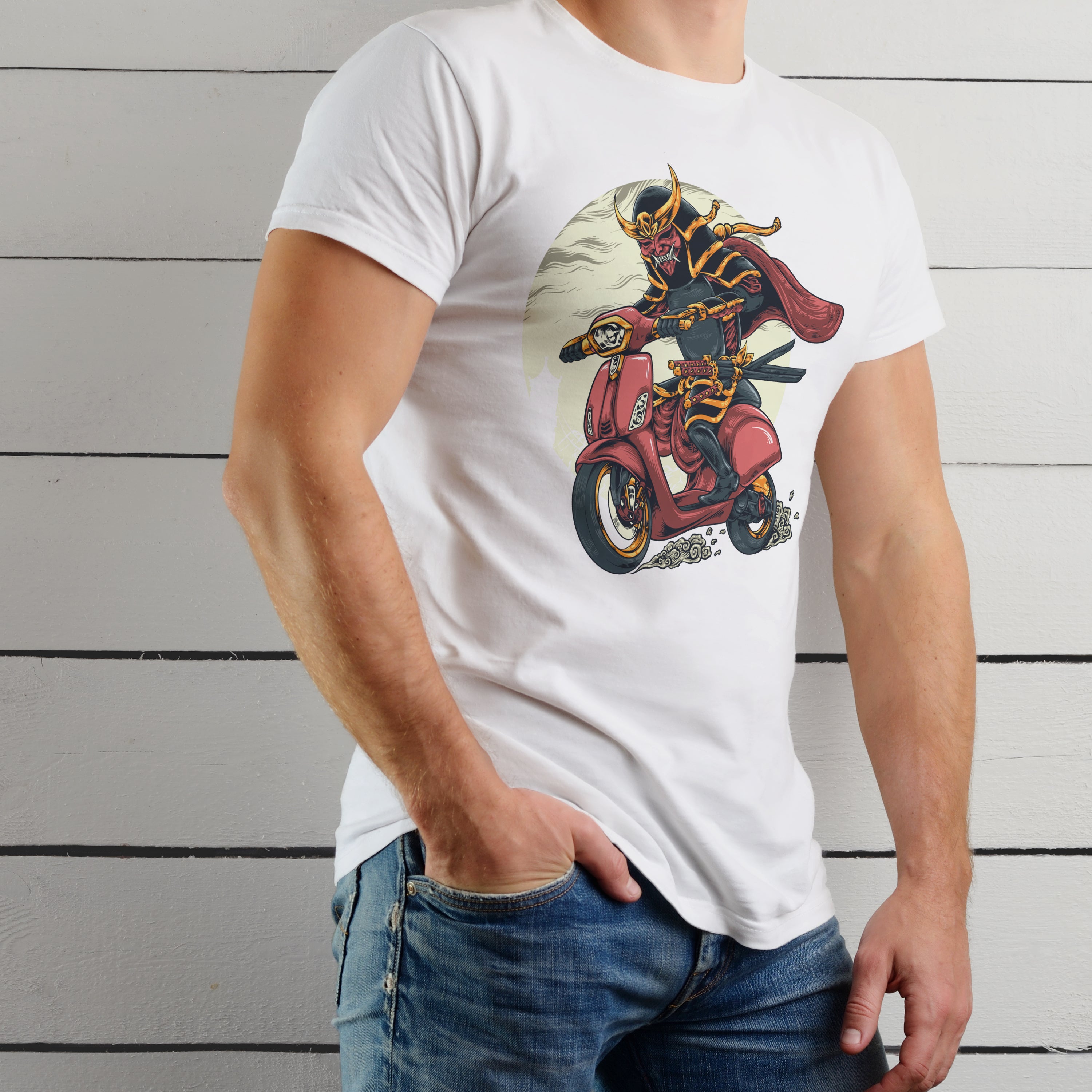 Motorcycle T-shirt Samurai Bike