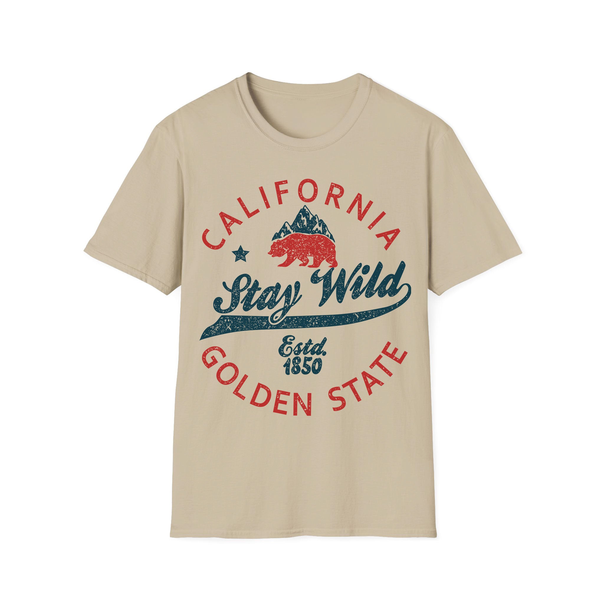 T-shirt unisexe californien Cali Stay Wild