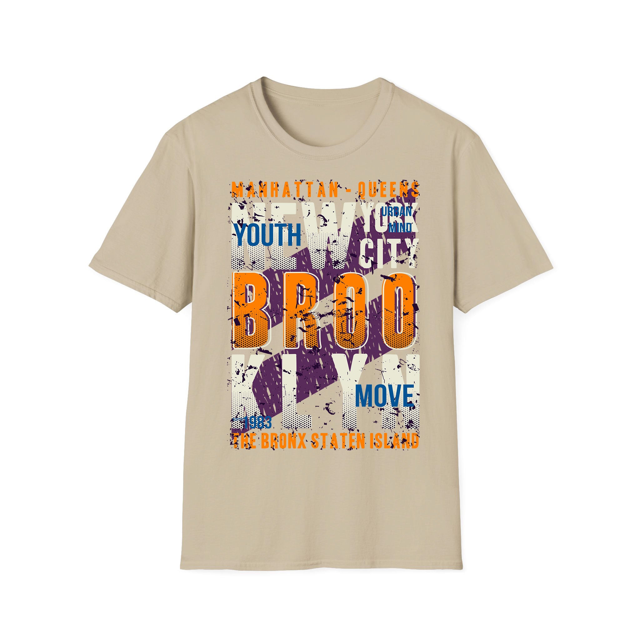 New York Unisex Tshirt Mahrattan Queens