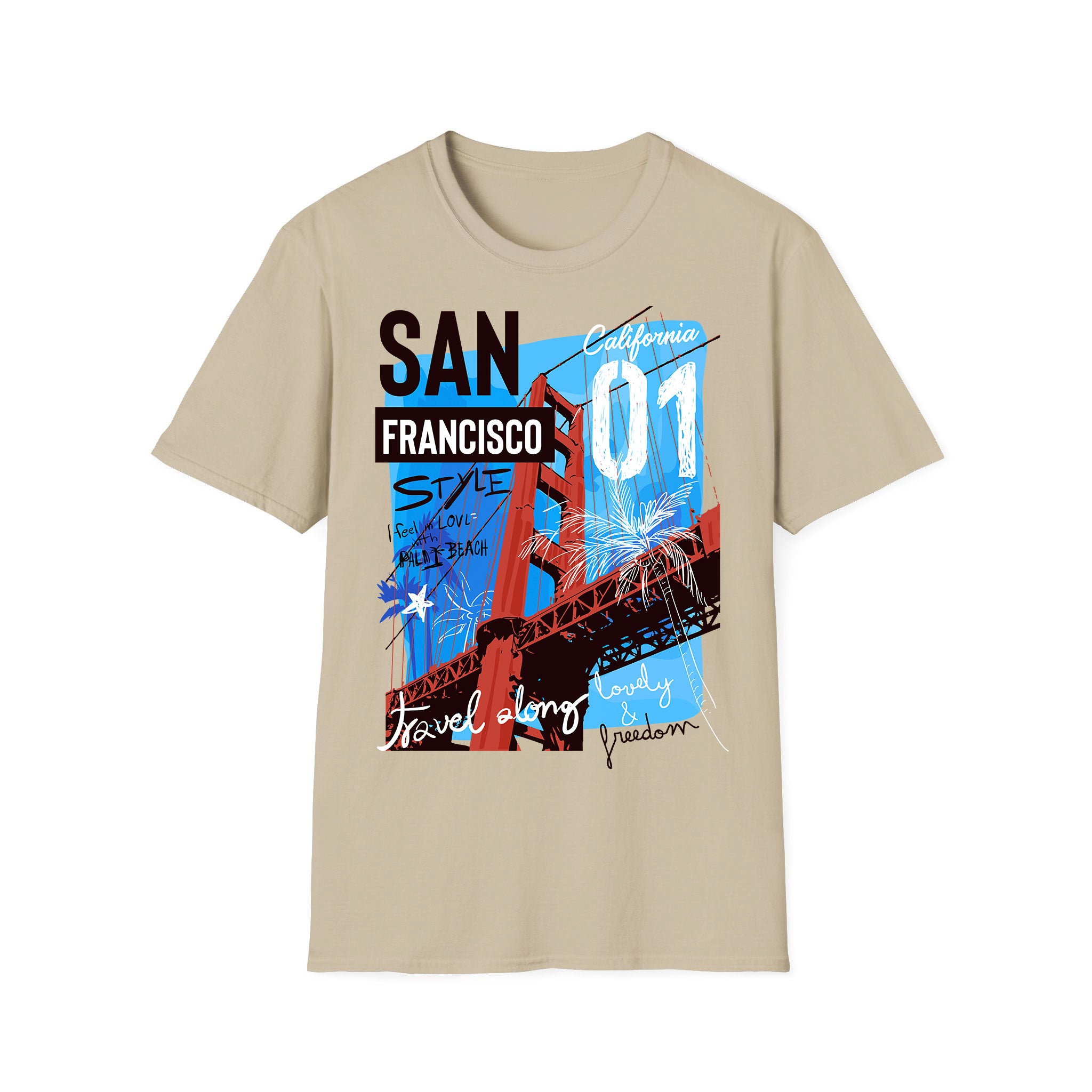 California Unisex Tshirt San Francisco 01