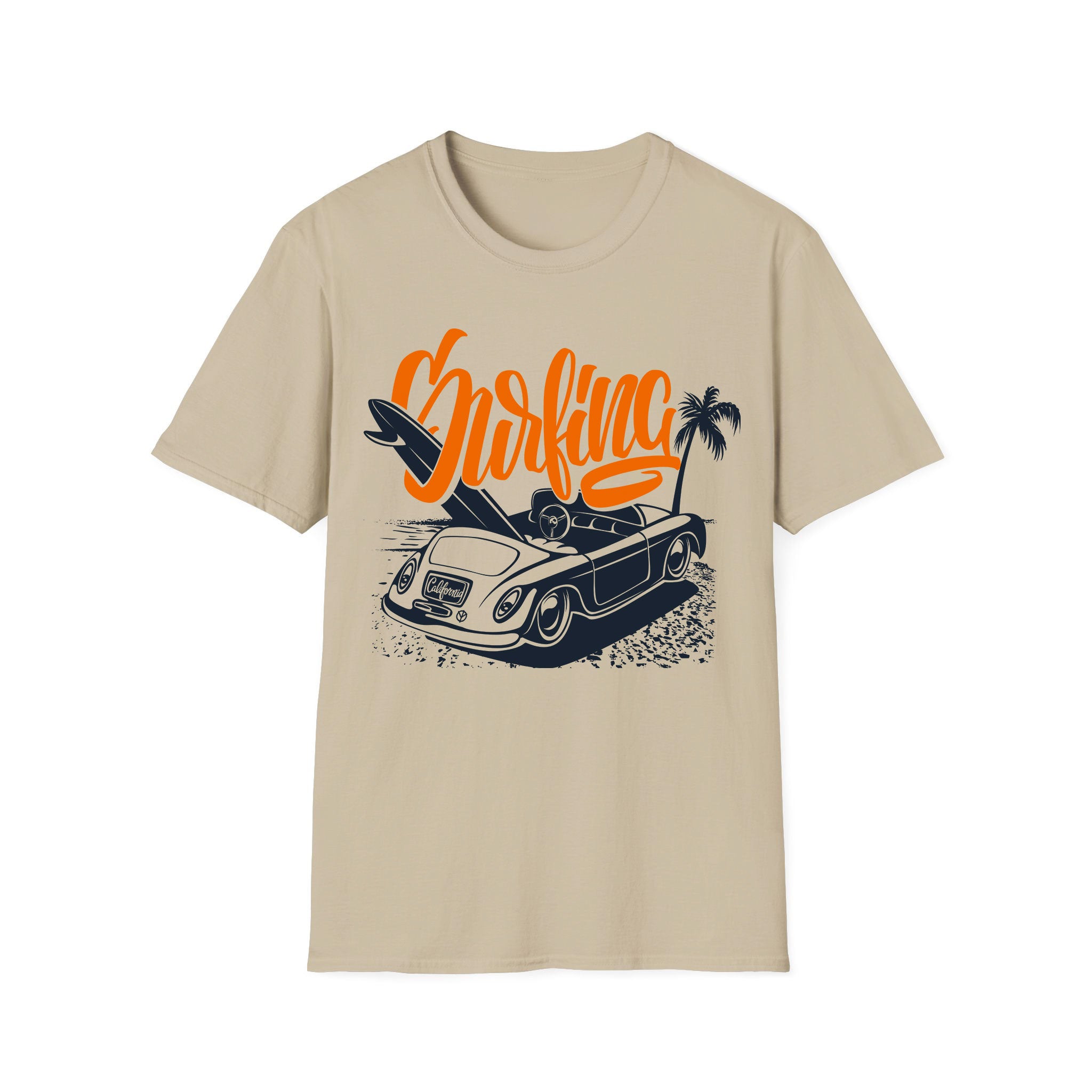 Surfing Unisex Tshirt Surfing Orange