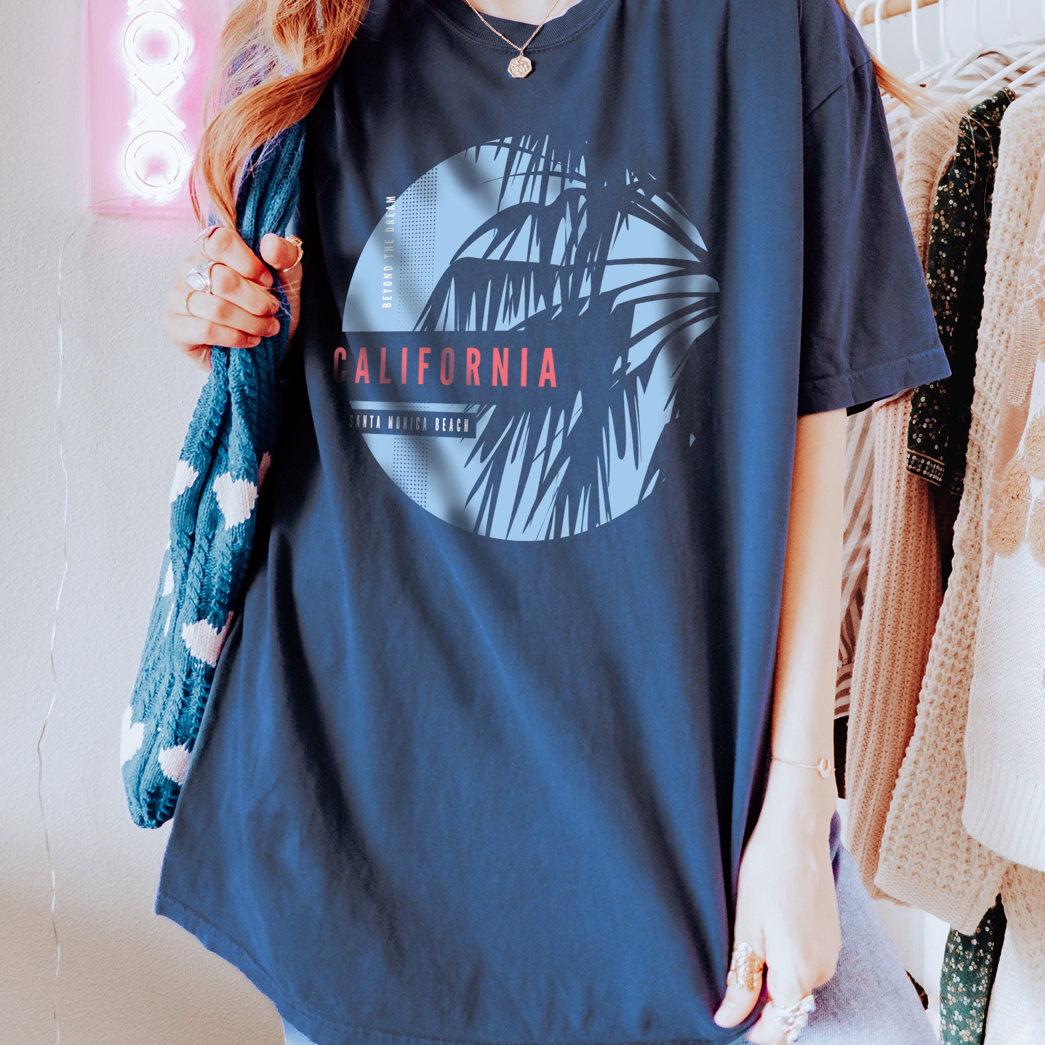 T-shirt unisexe d'été Santa Monica Beach
