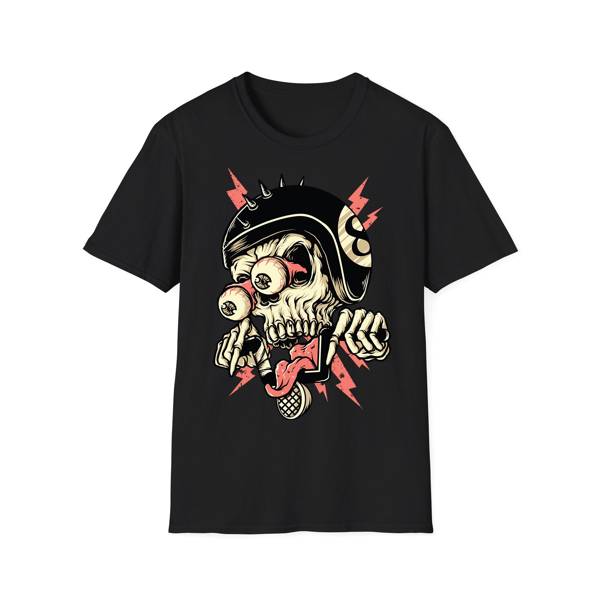 Motorcycle T-shirt Skull Biker