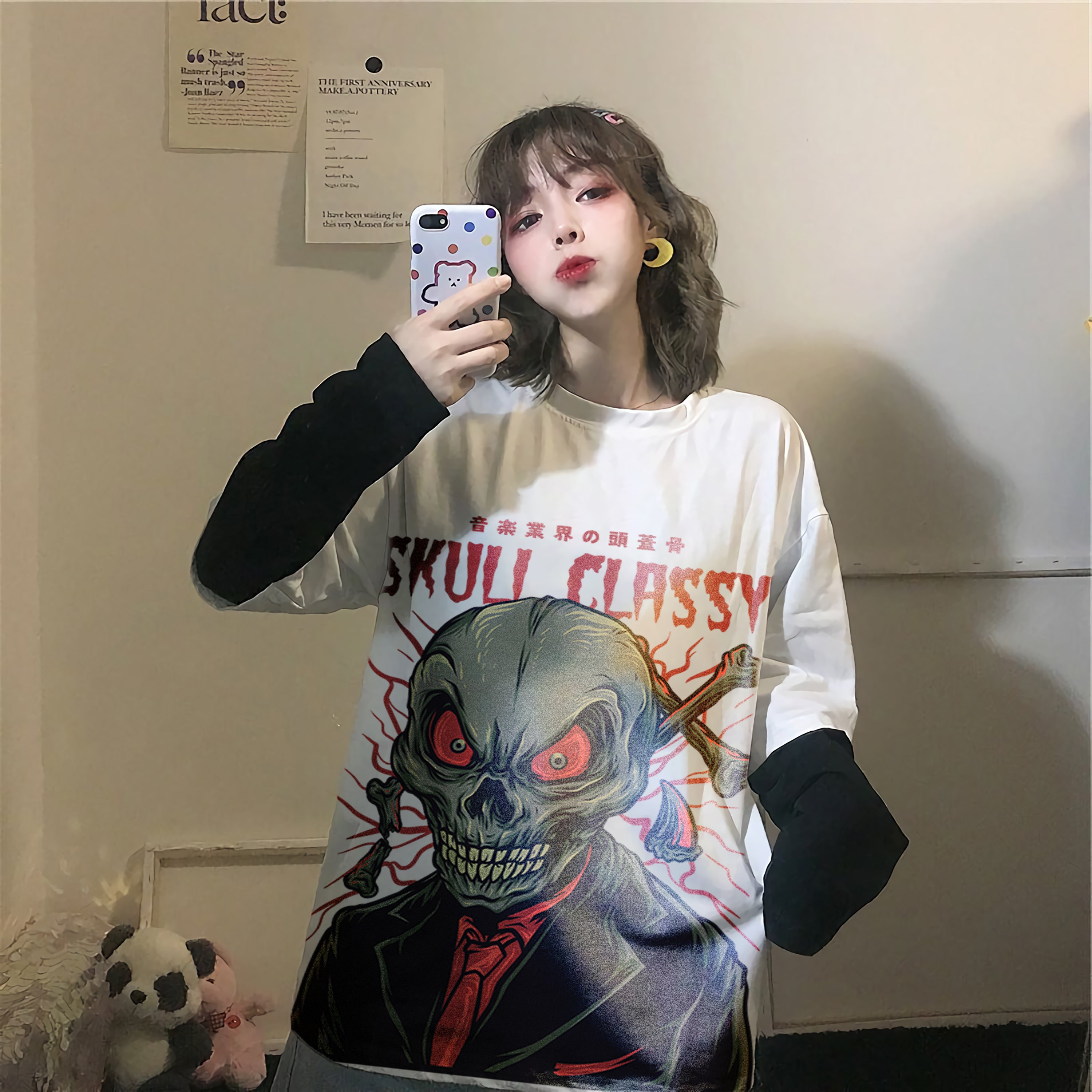 Oversize graphic T-shirt Skull Classy