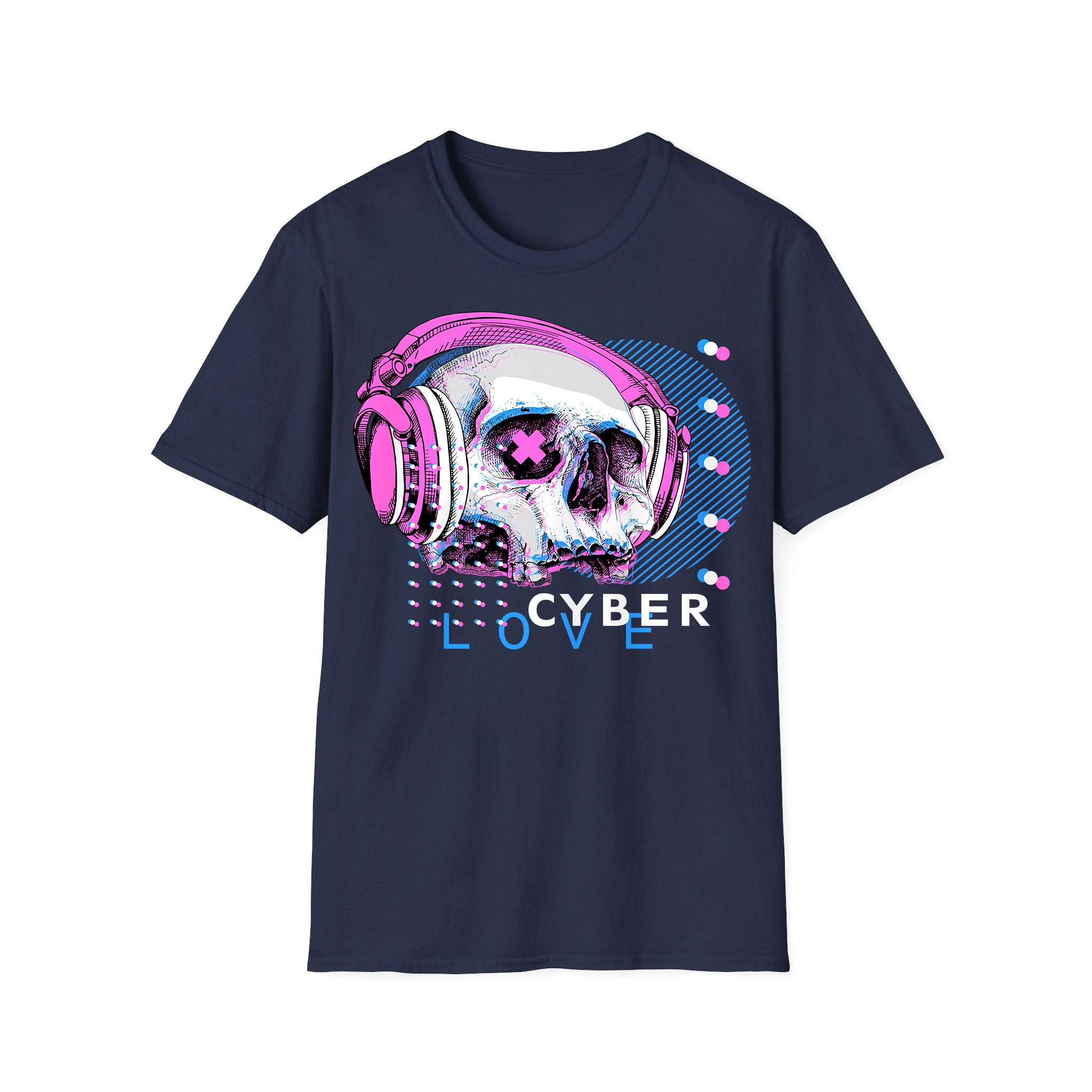 Music unisex T-shirt Skull Cyber Love Music