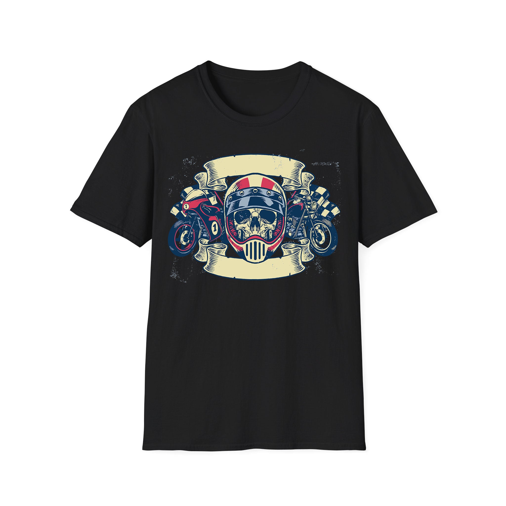 Motorcycle T-shirt Skull Motor Bikes