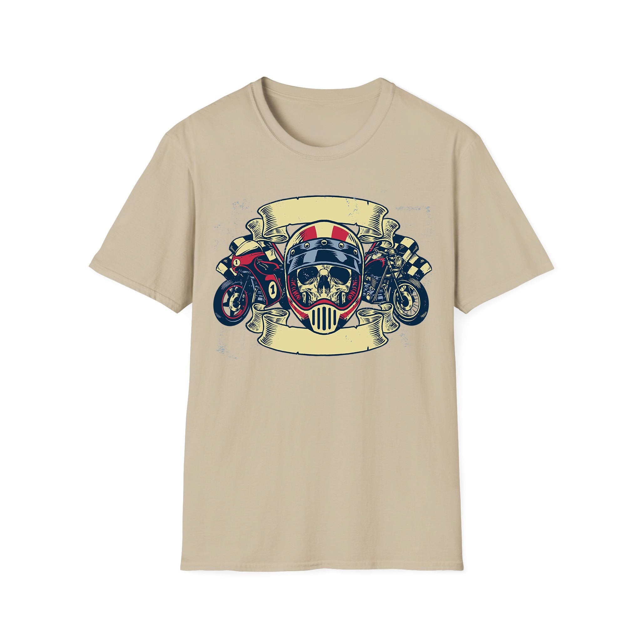 Motorcycle T-shirt Skull Motor Bikes