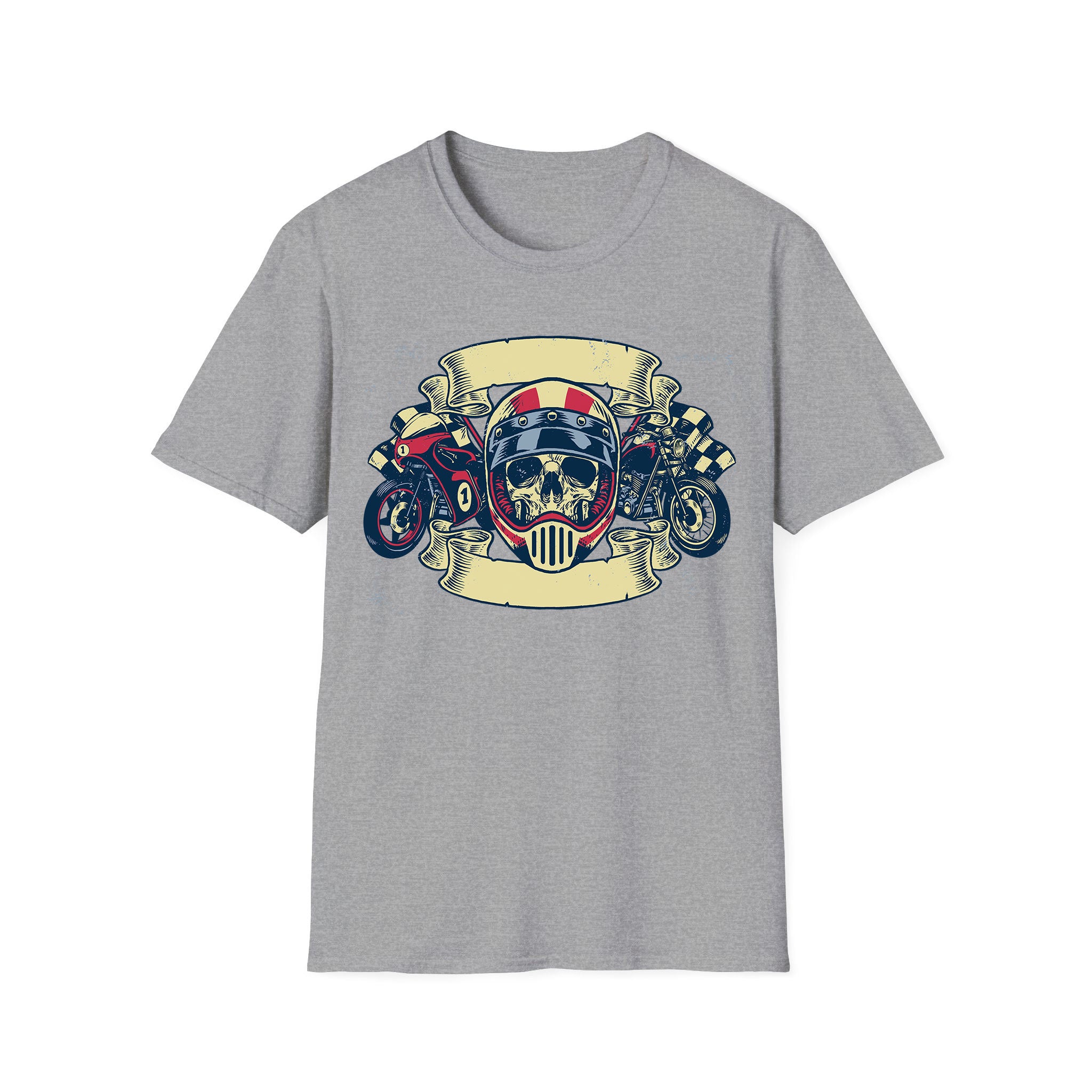 Motorcycle T-shirt Skull Motor Bikes