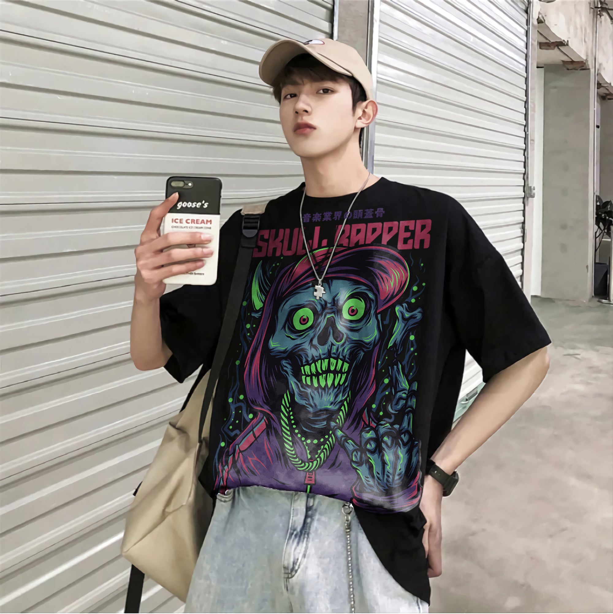 Oversize graphic T-shirt Skull Rapper