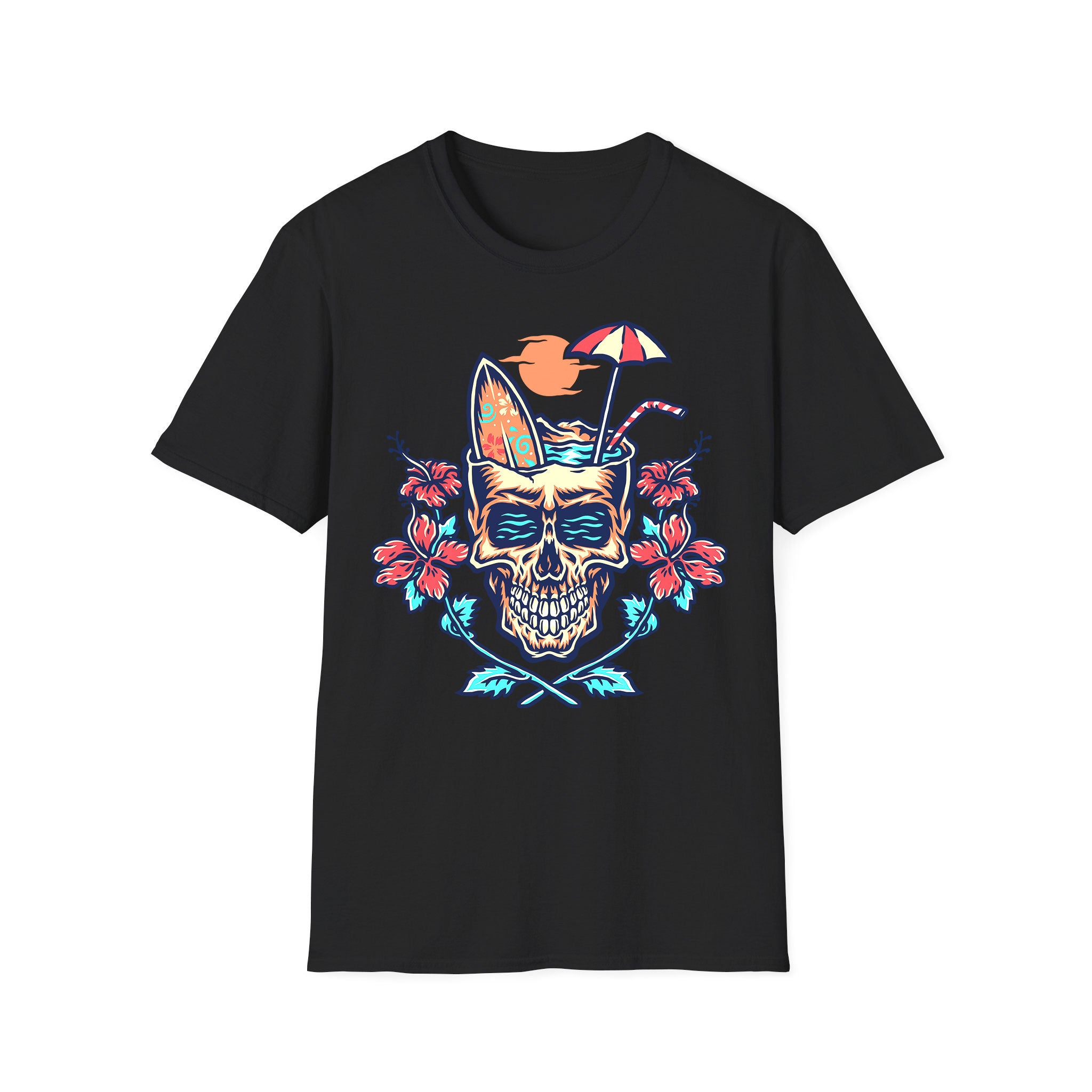 Áo thun unisex mùa hè Skull Summer