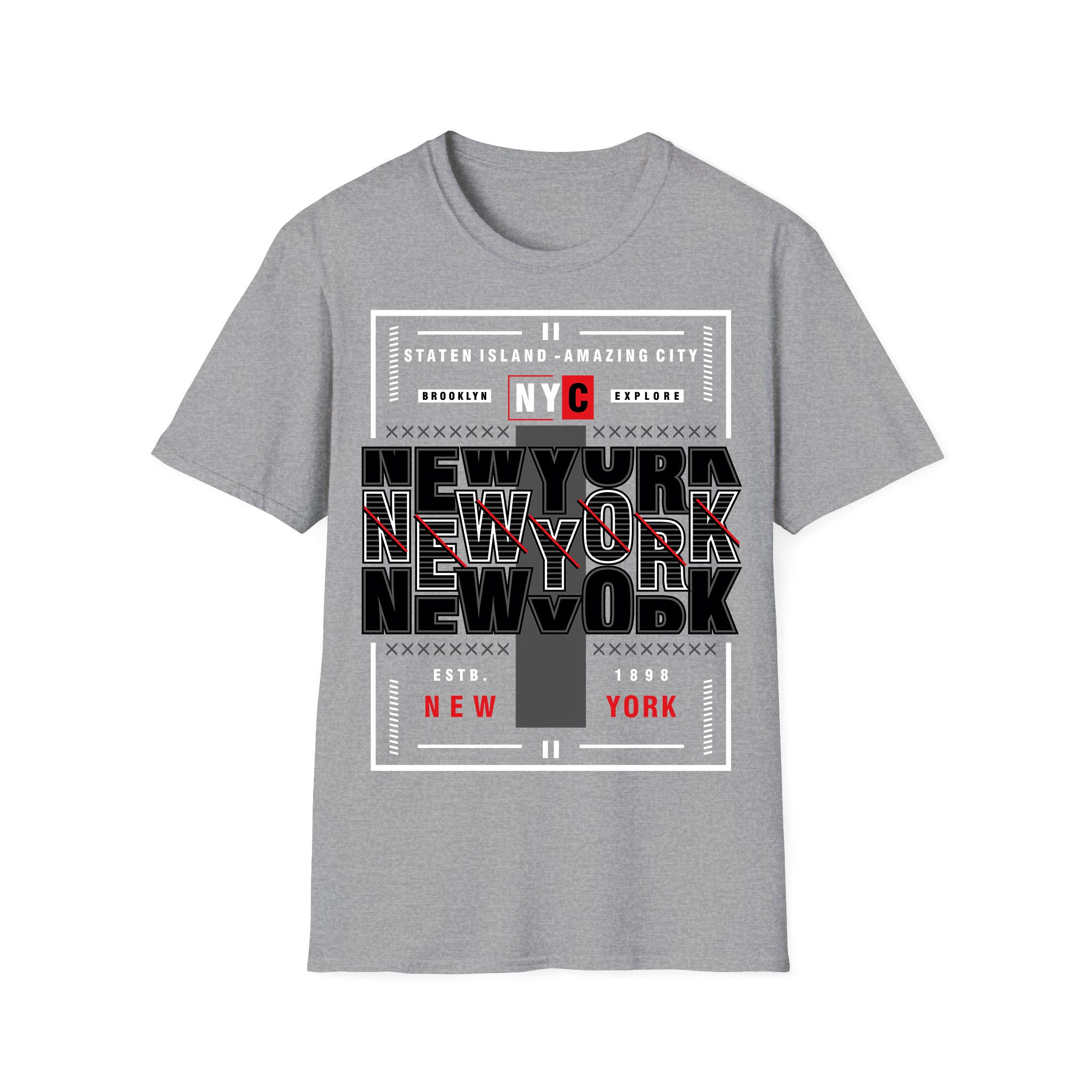 New York Unisex Tshirt NY Brooklyn Explore