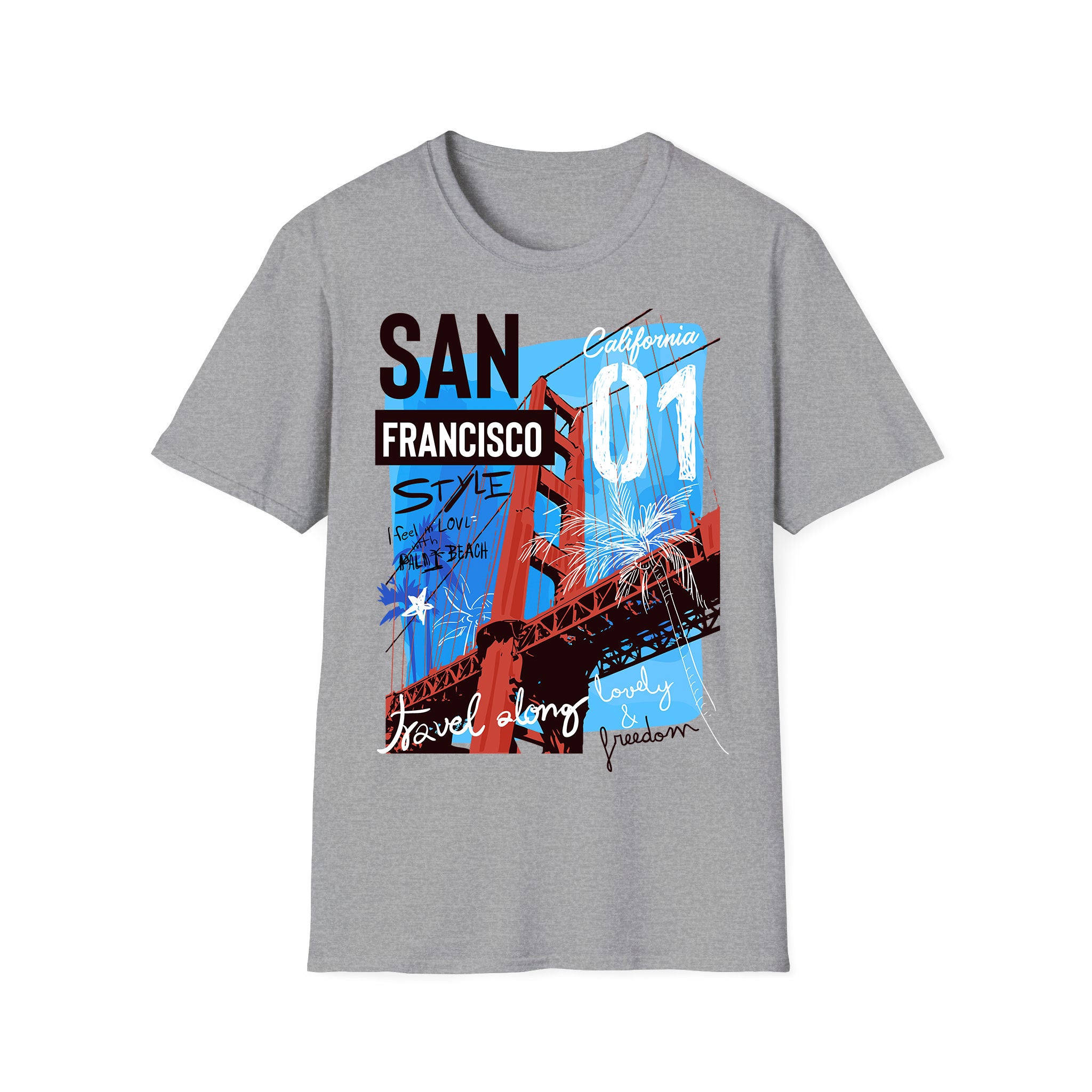 California Unisex Tshirt San Francisco 01