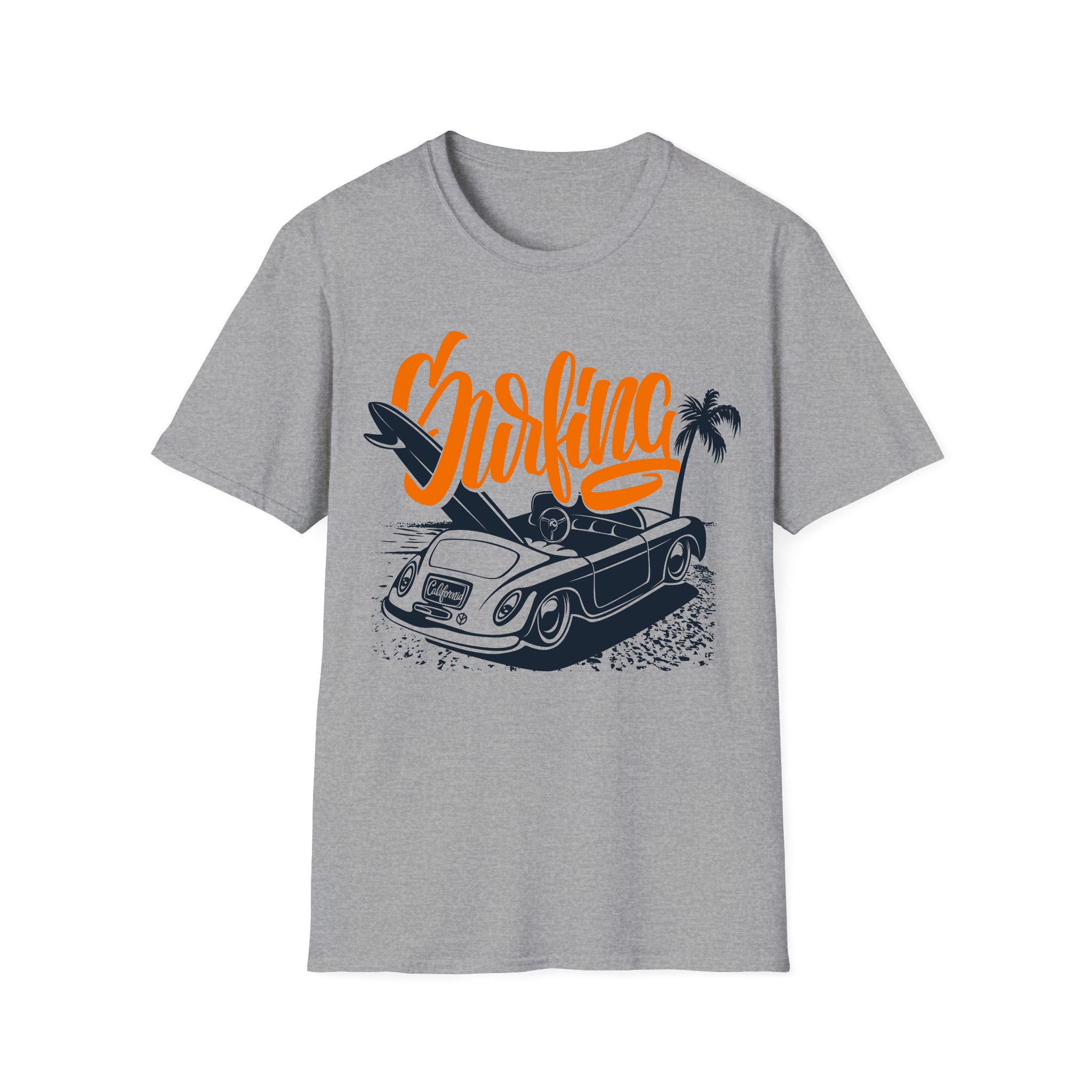 Surfing Unisex Tshirt Surfing Orange