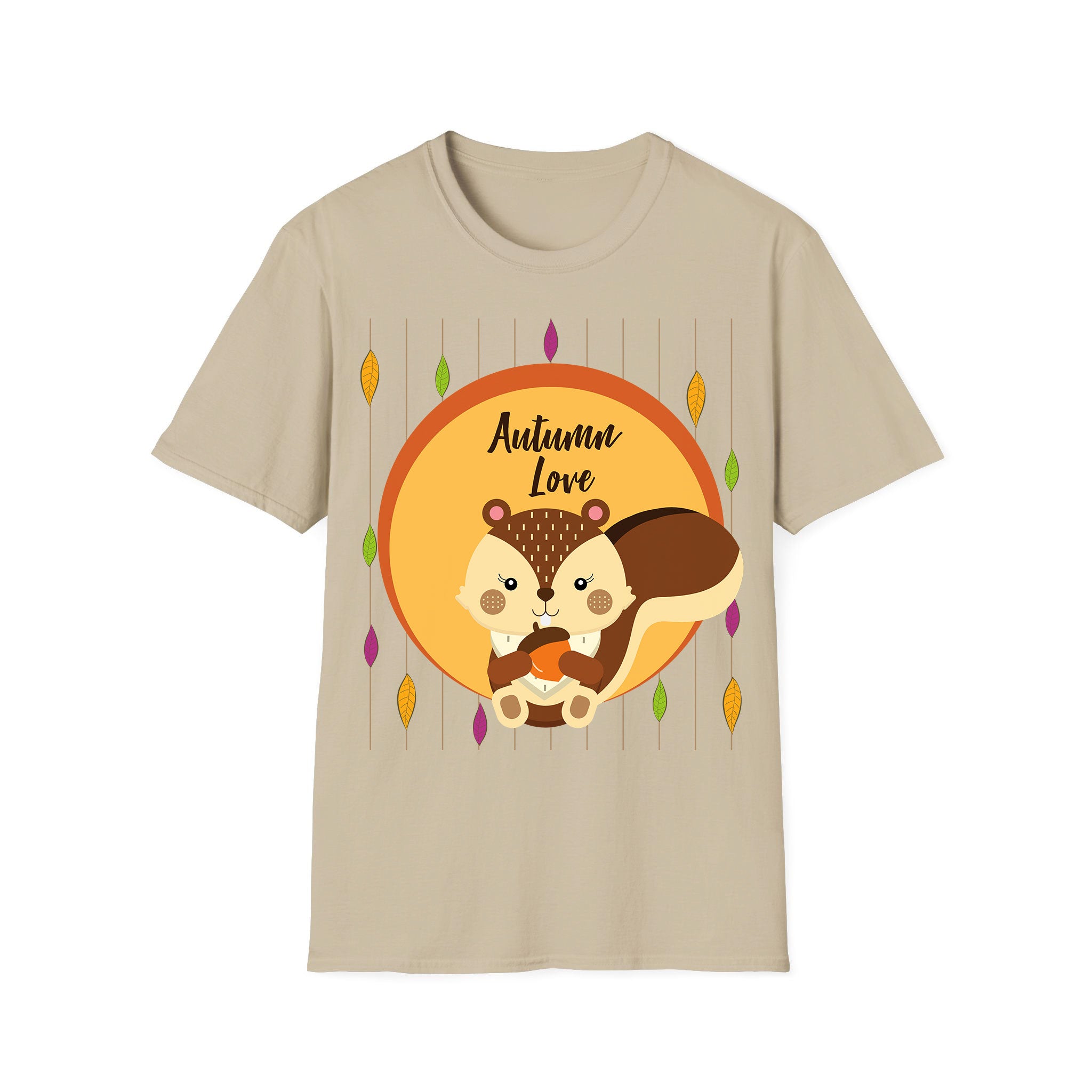 T-shirt Automne Écureuil Automne Amour