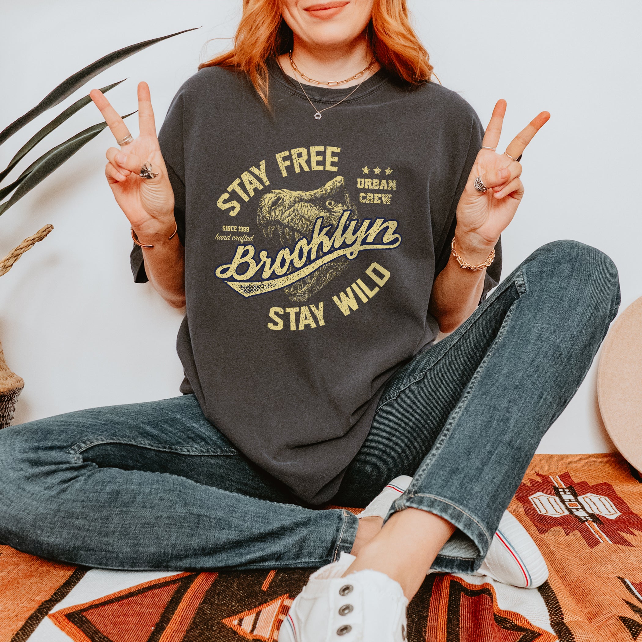 Summer unisex T-shirt Stay Free Brooklyn