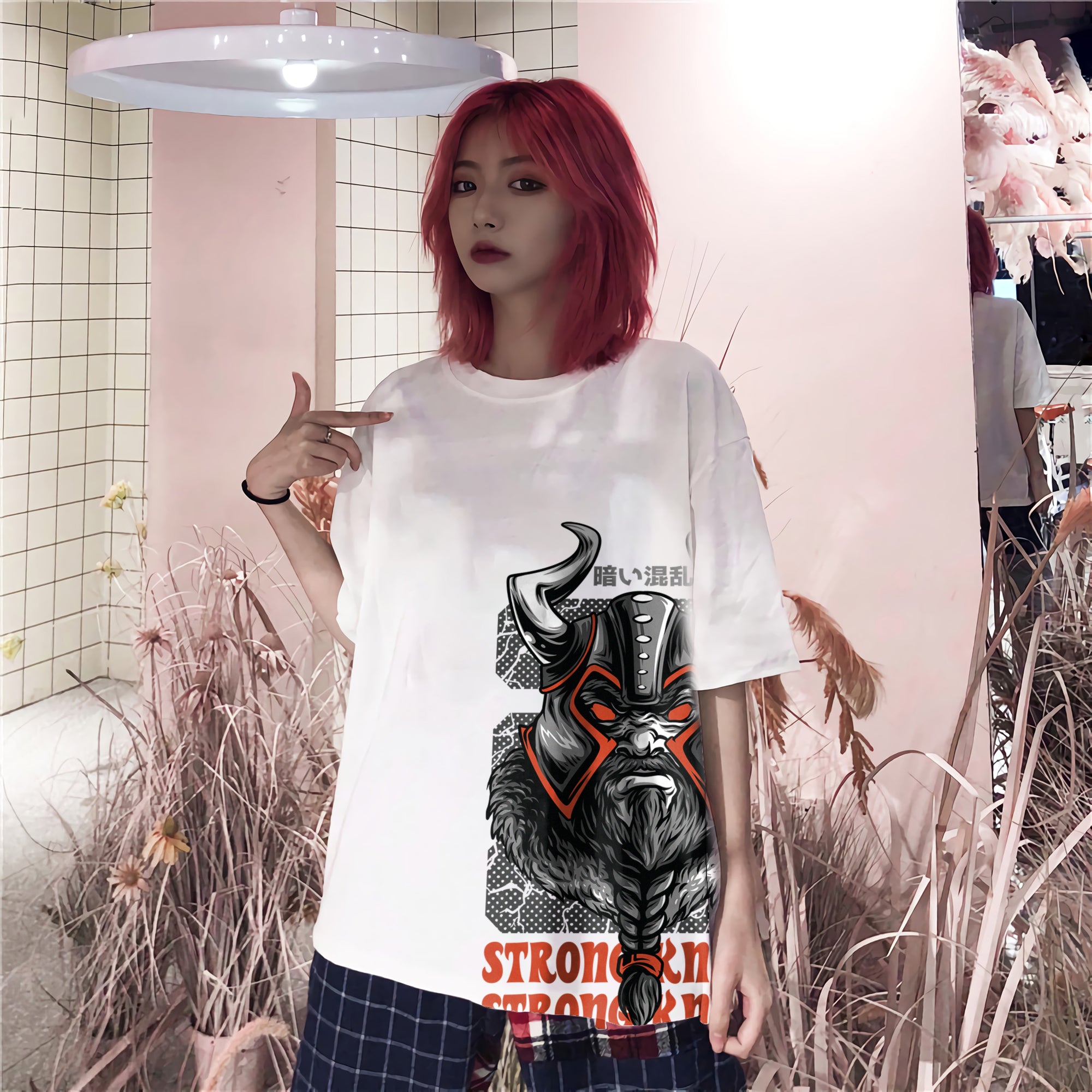 Oversize graphic T-shirt Strong Knight