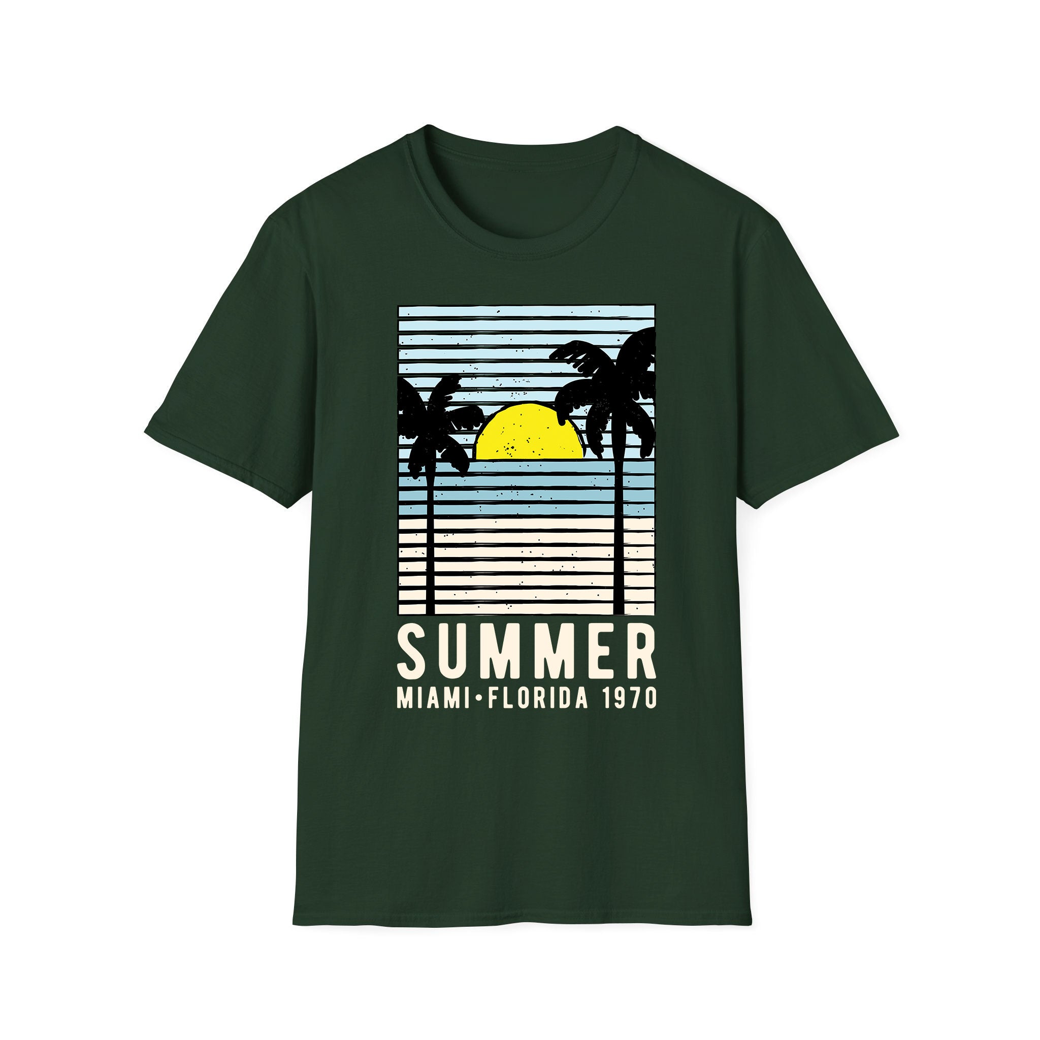 T-shirt unisexe d'été Summer Miami