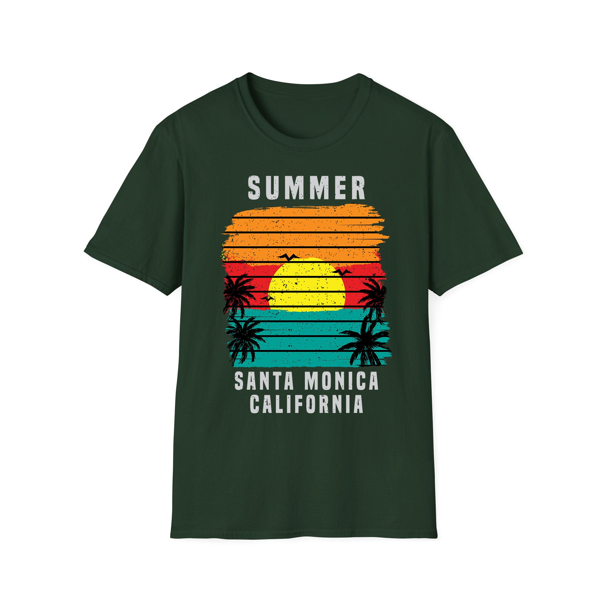 T-shirt unisexe d'été Summer Santa Monica