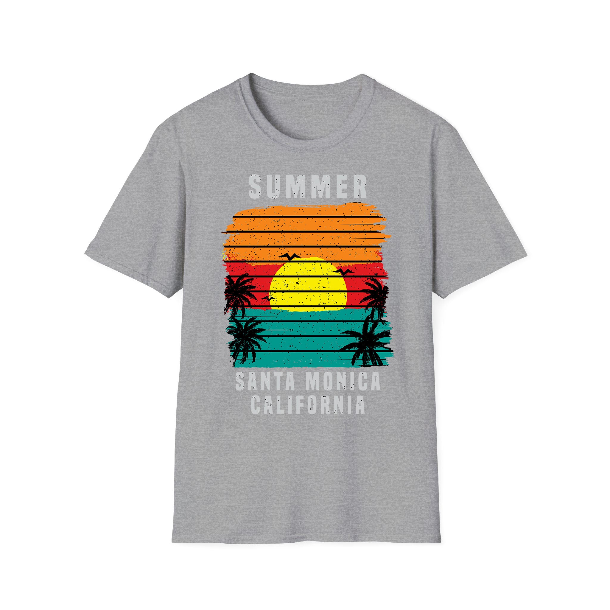 T-shirt unisexe d'été Summer Santa Monica