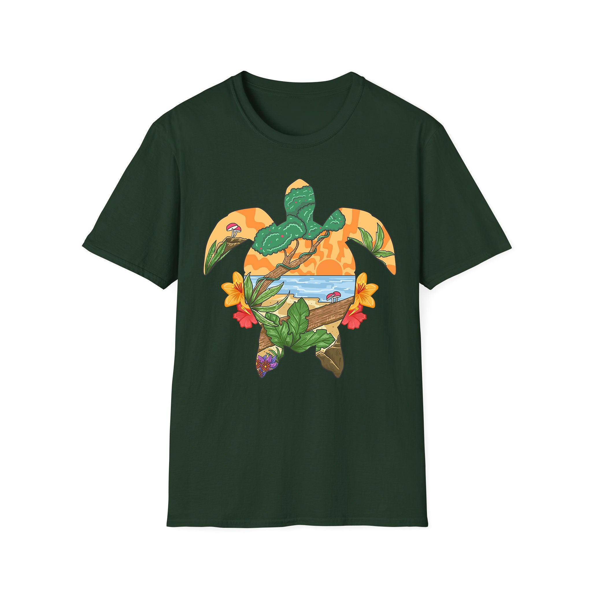 Summer unisex T-shirt Summer Turtle