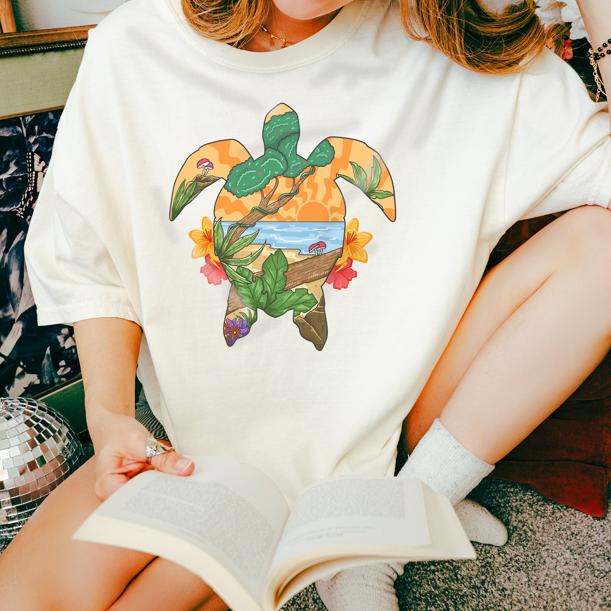 Summer unisex T-shirt Summer Turtle